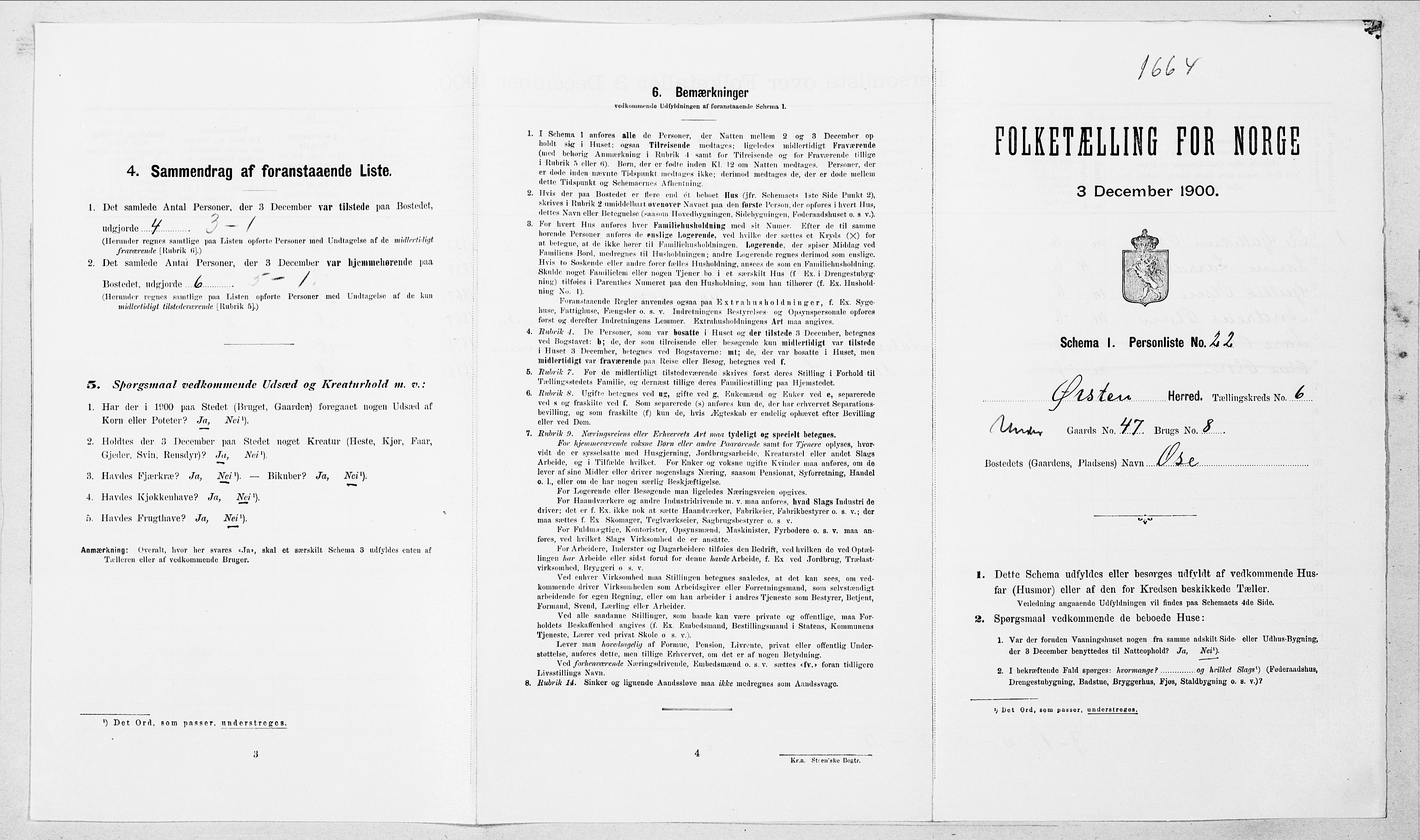 SAT, 1900 census for Ørsta, 1900, p. 677