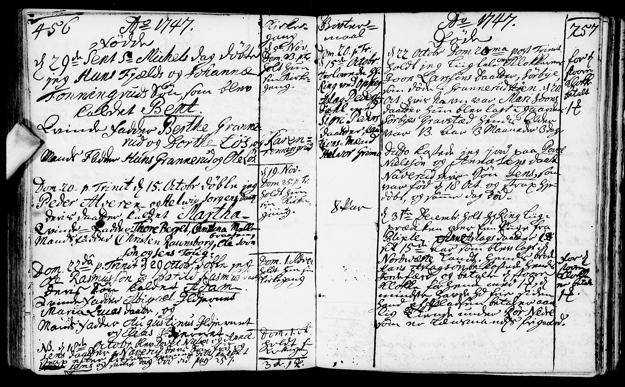 Nesodden prestekontor Kirkebøker, AV/SAO-A-10013/F/Fa/L0001: Parish register (official) no. I 1, 1709-1750, p. 256-257