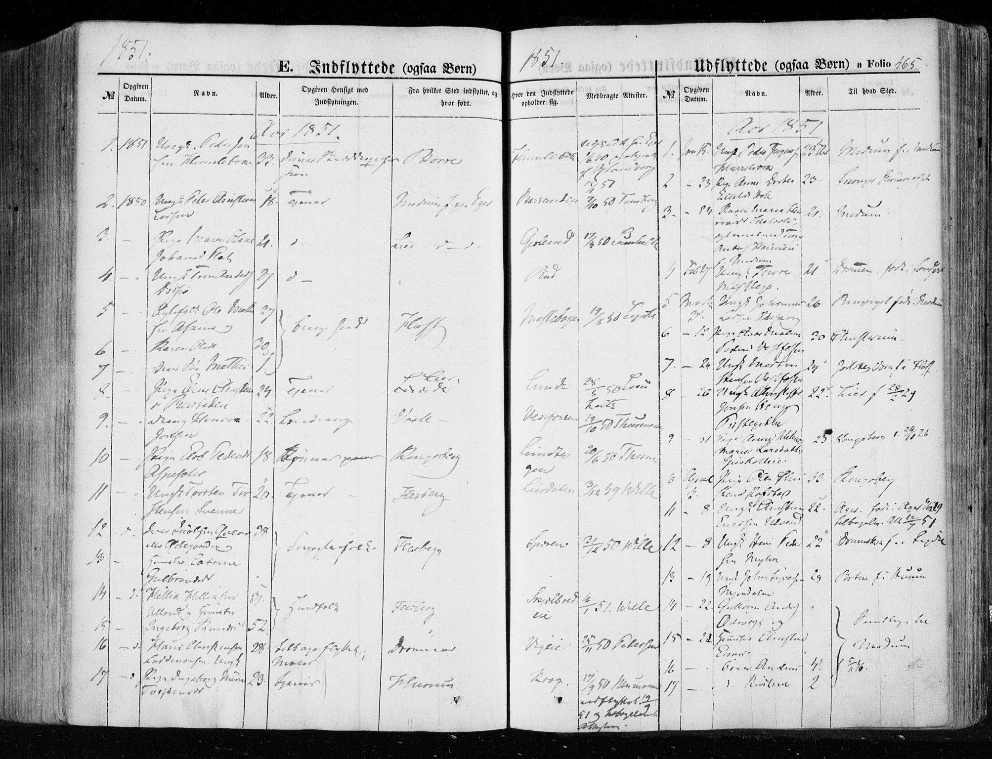Eiker kirkebøker, SAKO/A-4/F/Fa/L0014: Parish register (official) no. I 14, 1846-1854, p. 465