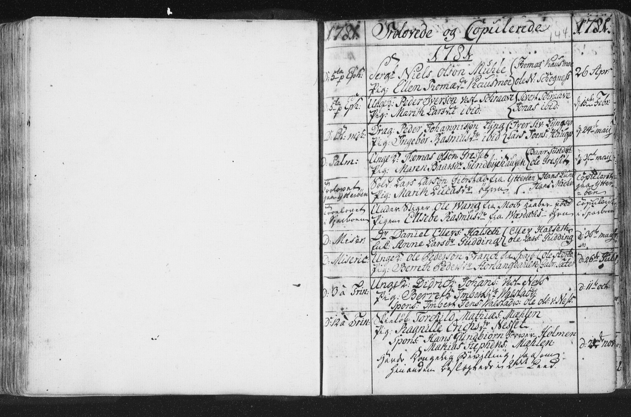 Ministerialprotokoller, klokkerbøker og fødselsregistre - Nord-Trøndelag, SAT/A-1458/723/L0232: Parish register (official) no. 723A03, 1781-1804, p. 144