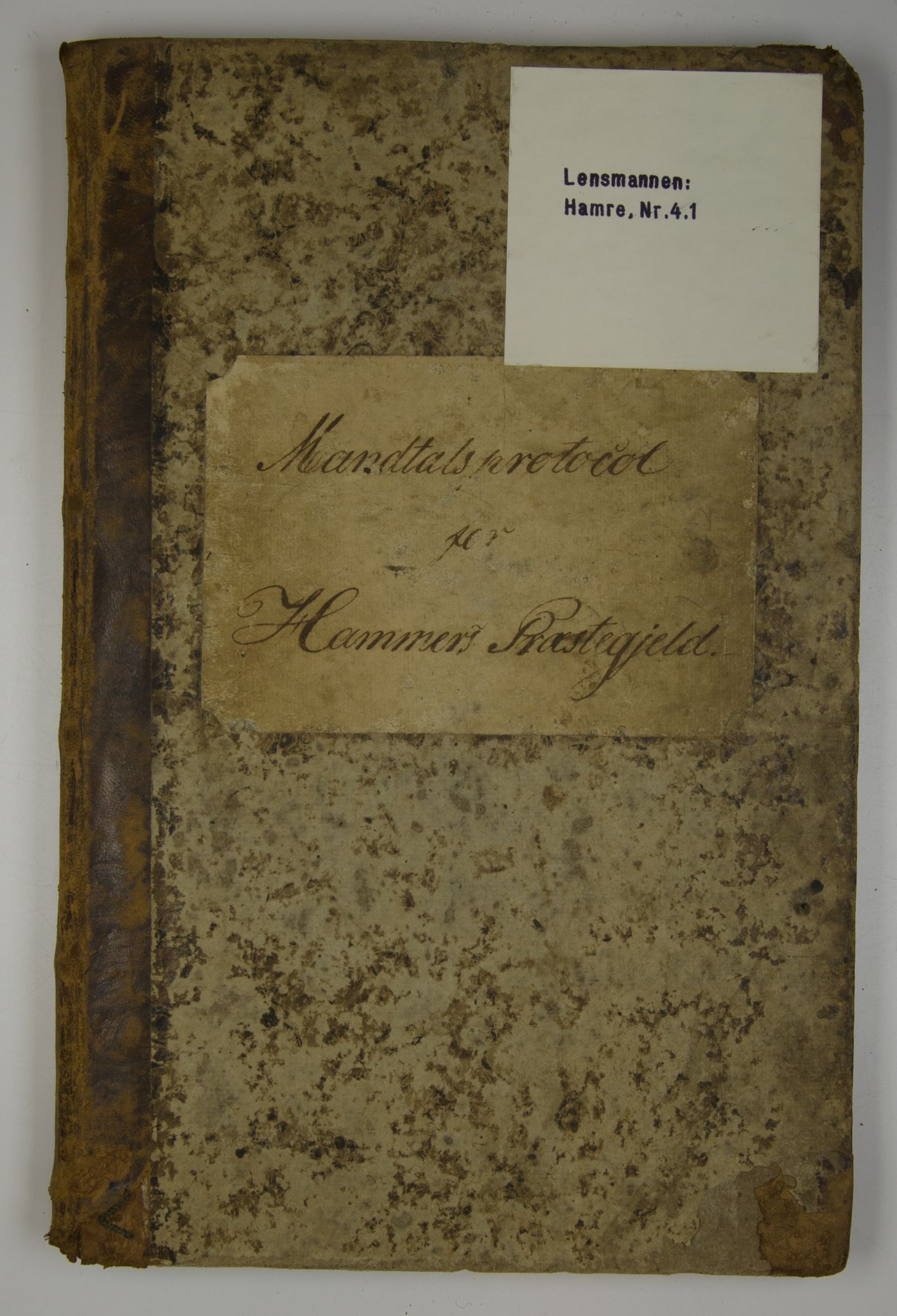 Lensmannen i Hamre, AV/SAB-A-32601/0004/L0001: Manntalsprotokoll, 1829-1897