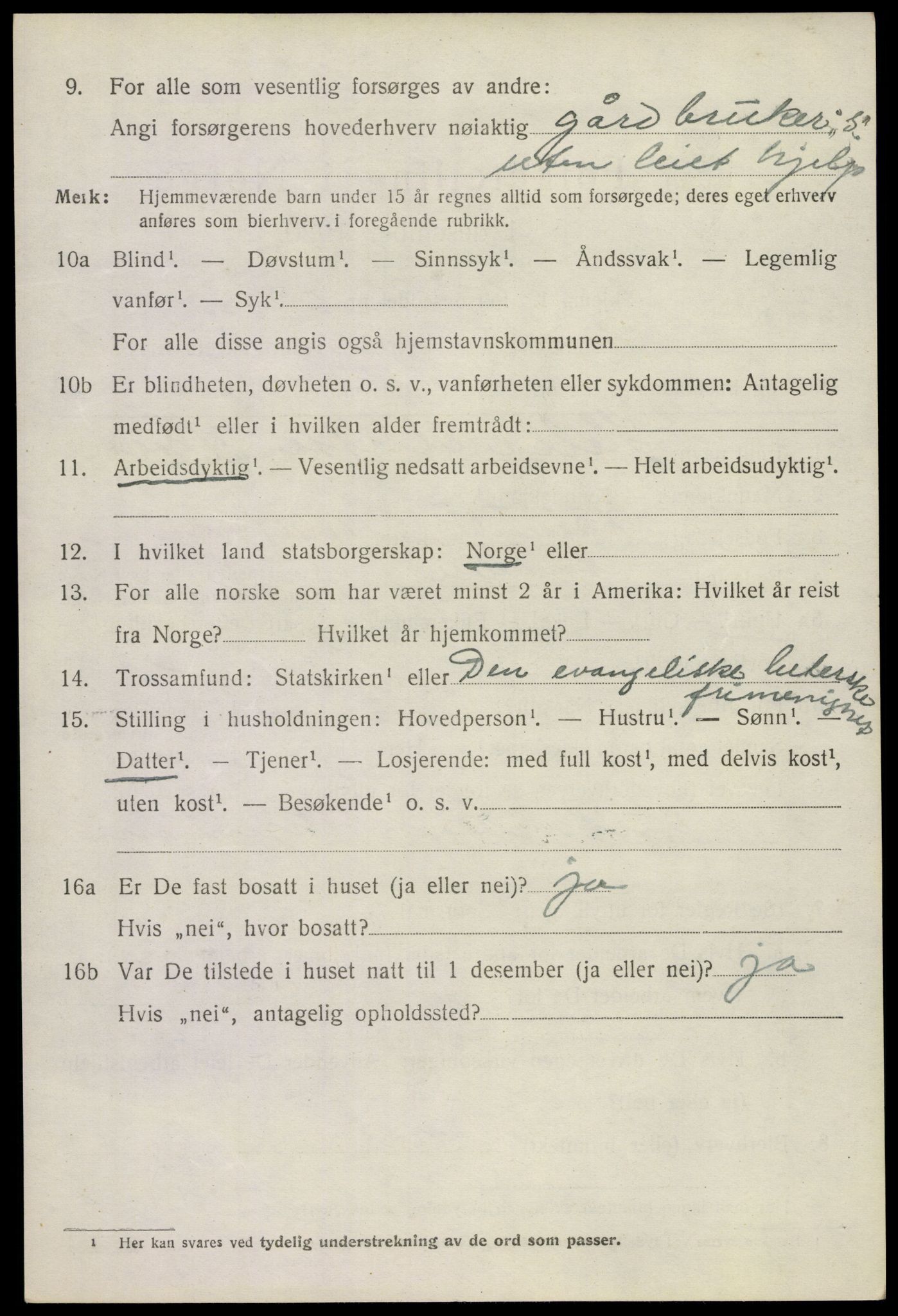 SAKO, 1920 census for Andebu, 1920, p. 5119