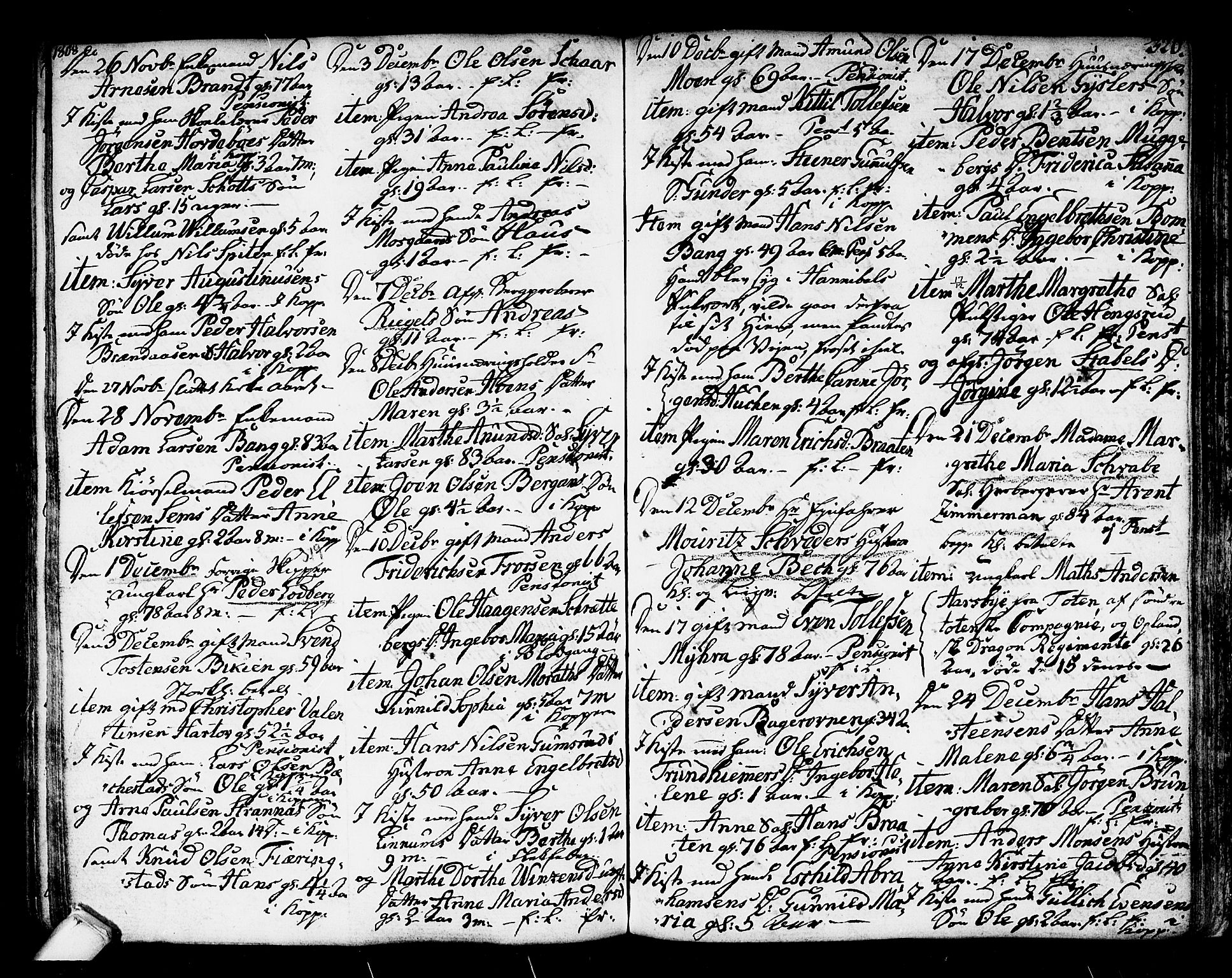 Kongsberg kirkebøker, SAKO/A-22/F/Fa/L0007: Parish register (official) no. I 7, 1795-1816, p. 320