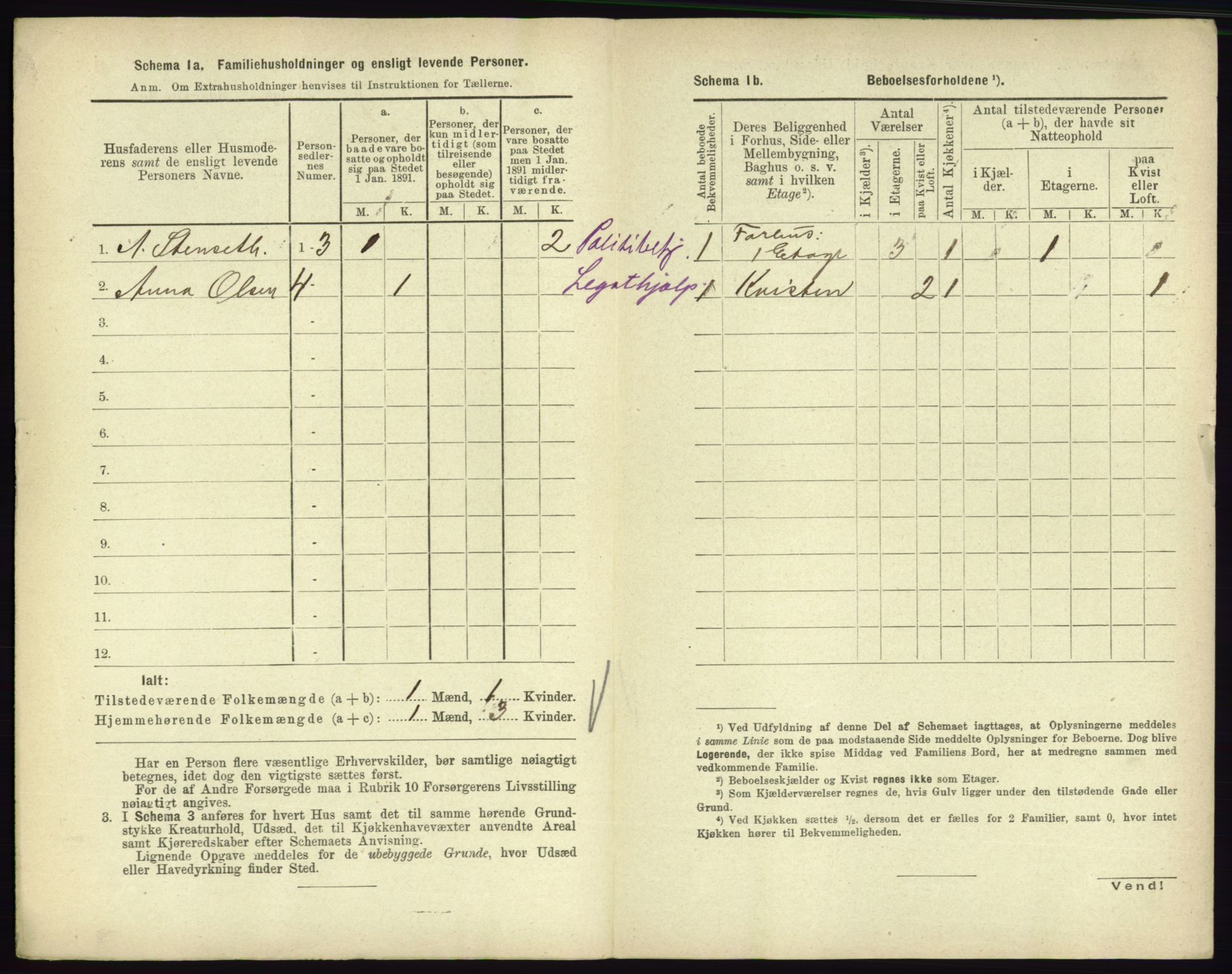 RA, 1891 census for 0604 Kongsberg, 1891, p. 1234