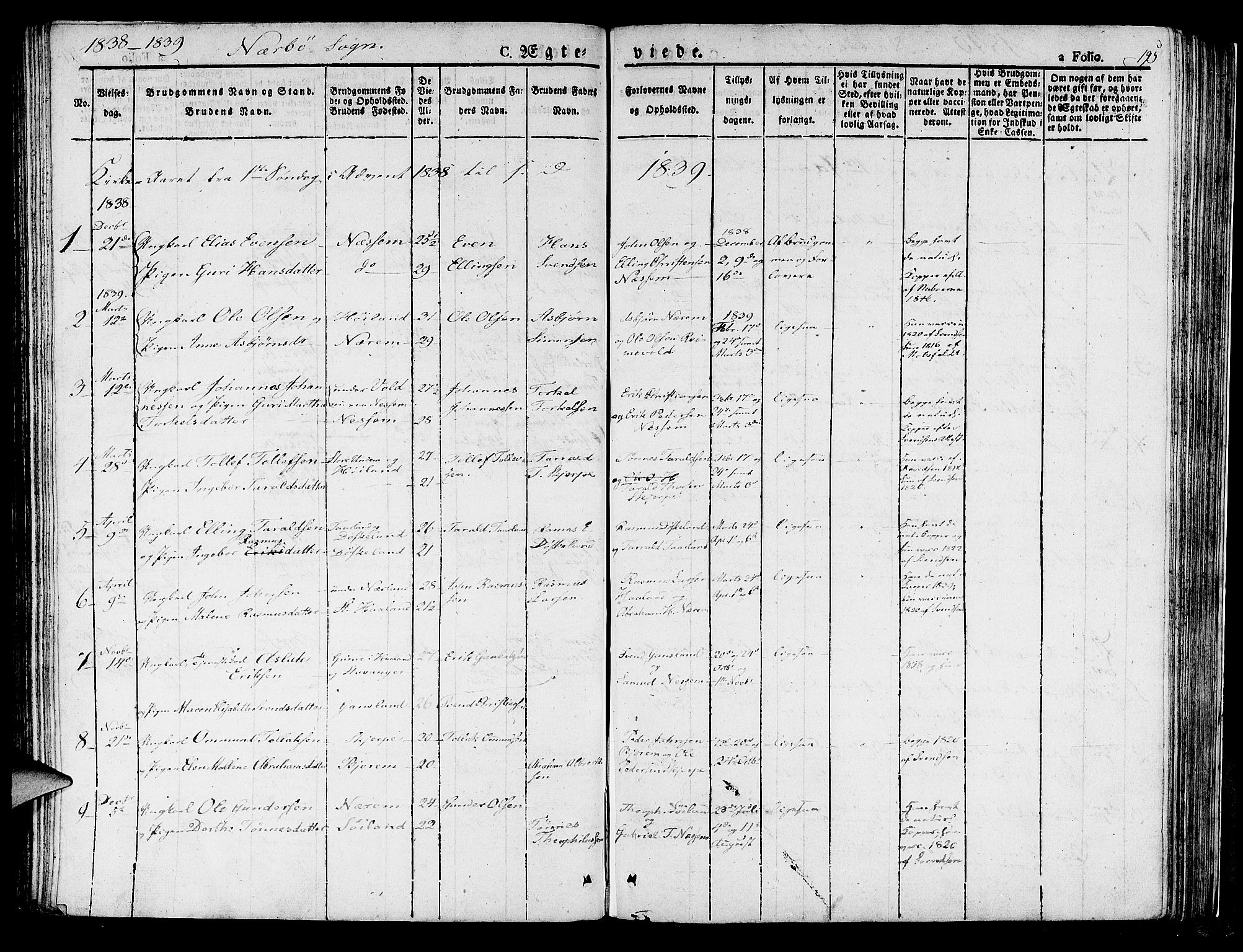 Hå sokneprestkontor, SAST/A-101801/001/30BA/L0004: Parish register (official) no. A 4.1 /1, 1826-1841, p. 195
