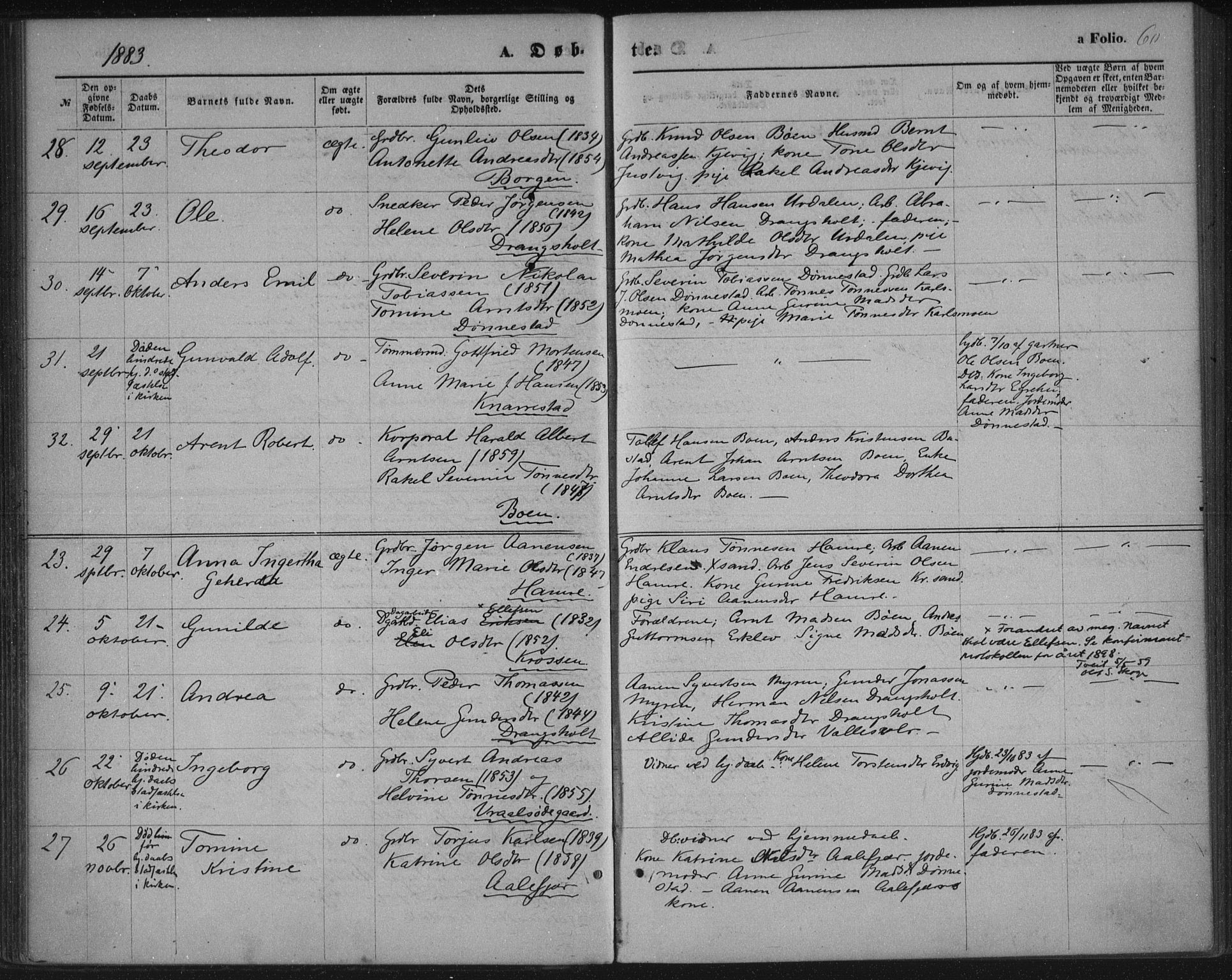 Tveit sokneprestkontor, AV/SAK-1111-0043/F/Fa/L0006: Parish register (official) no. A 6, 1872-1886, p. 60