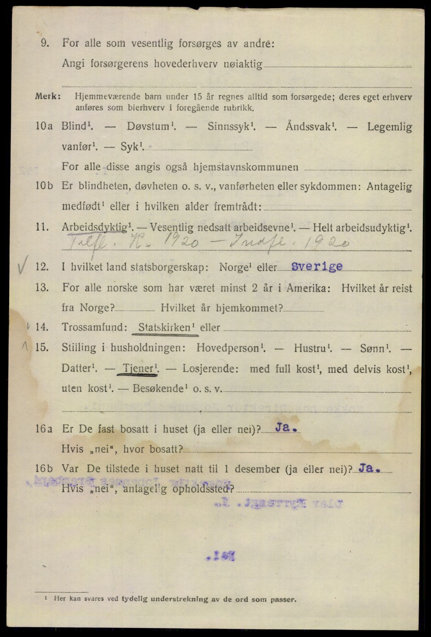 SAO, 1920 census for Kristiania, 1920, p. 432682