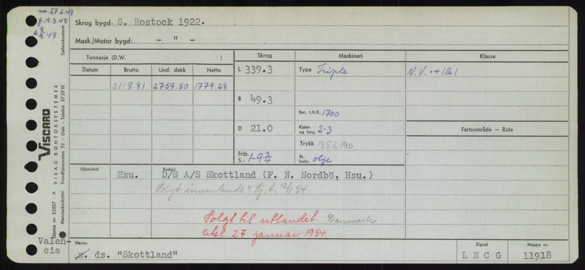 Sjøfartsdirektoratet med forløpere, Skipsmålingen, RA/S-1627/H/Hd/L0034: Fartøy, Sk-Slå, p. 265