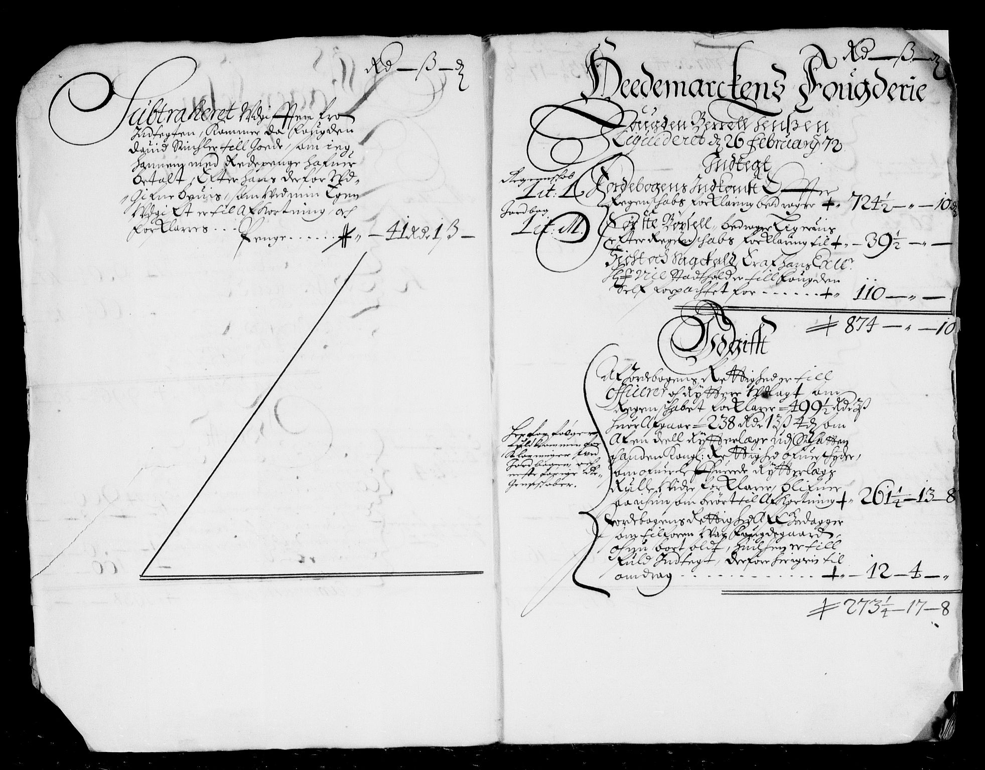 Rentekammeret inntil 1814, Reviderte regnskaper, Stiftamtstueregnskaper, Landkommissariatet på Akershus og Akershus stiftamt, AV/RA-EA-5869/R/Rb/L0075: Akershus stiftamt, 1671