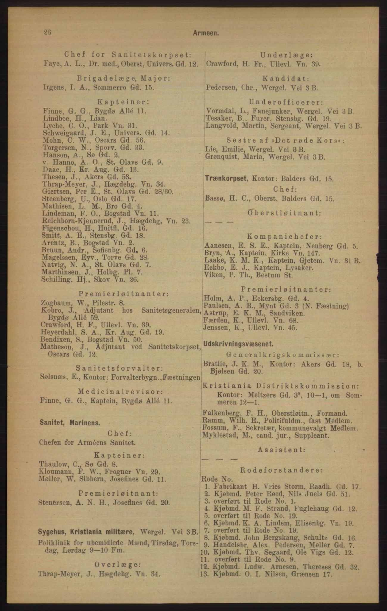 Kristiania/Oslo adressebok, PUBL/-, 1906, p. 26