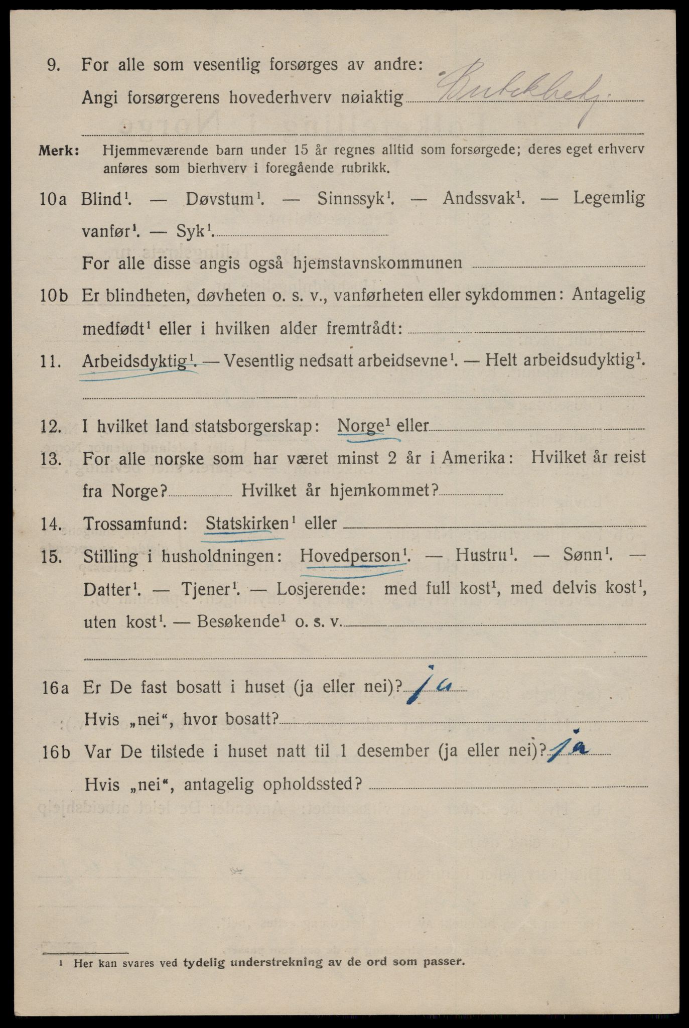 SAST, 1920 census for Stavanger, 1920, p. 73133