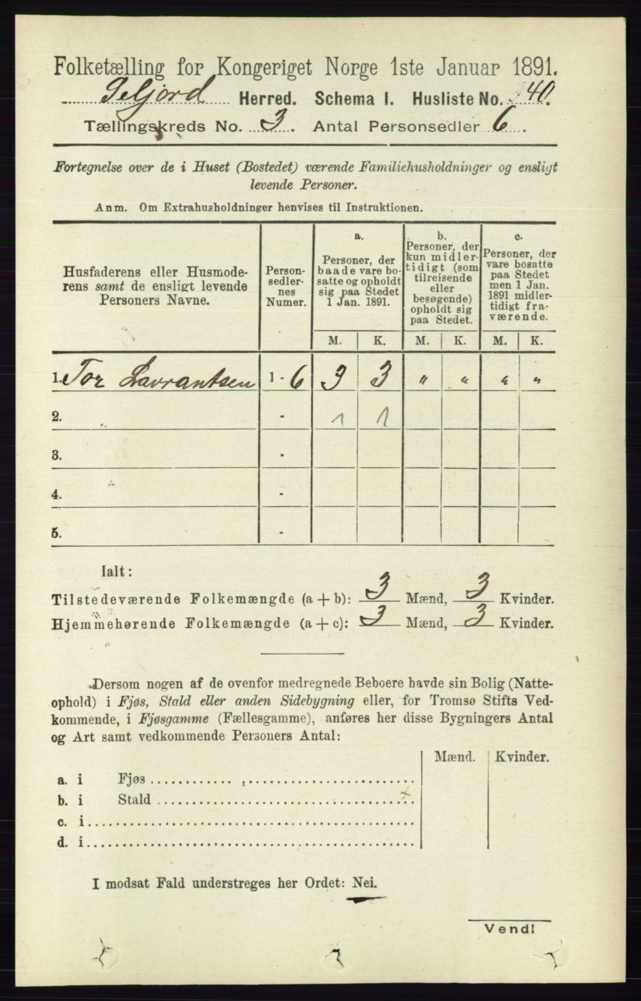 RA, 1891 census for 0828 Seljord, 1891, p. 974