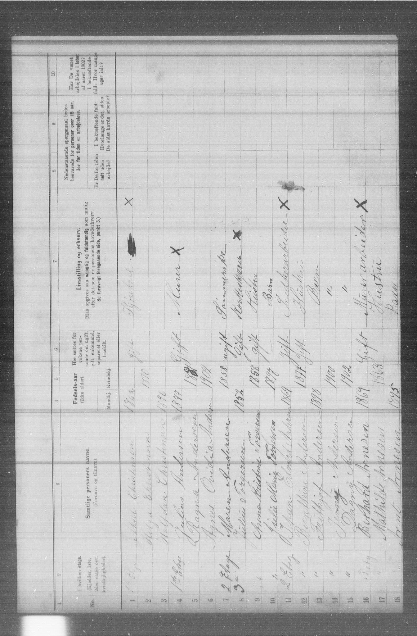 OBA, Municipal Census 1902 for Kristiania, 1902, p. 4544