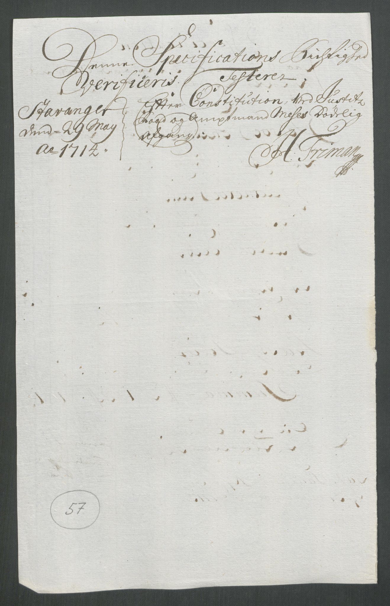 Rentekammeret inntil 1814, Reviderte regnskaper, Fogderegnskap, RA/EA-4092/R47/L2866: Fogderegnskap Ryfylke, 1713, p. 319