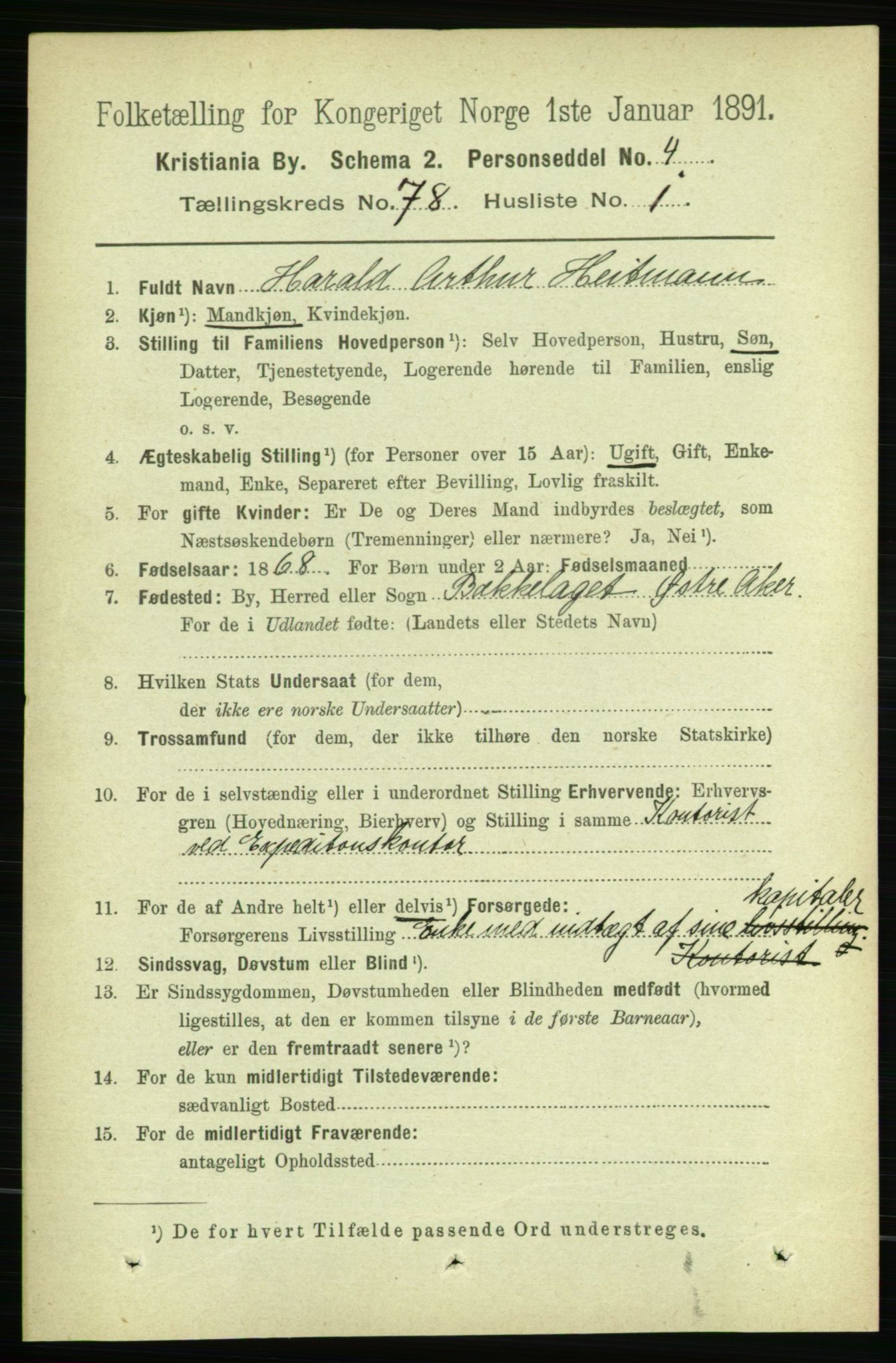 RA, 1891 census for 0301 Kristiania, 1891, p. 40899