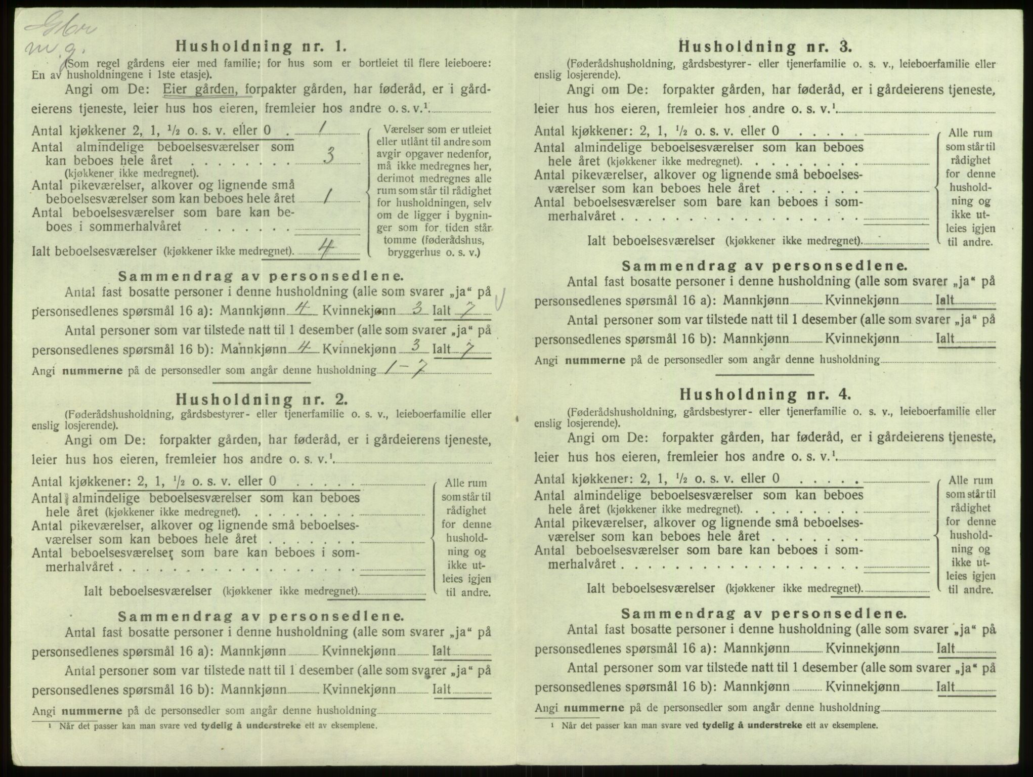 SAB, 1920 census for Eid, 1920, p. 424