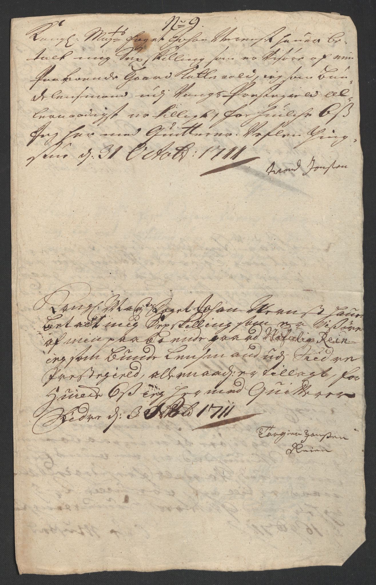 Rentekammeret inntil 1814, Reviderte regnskaper, Fogderegnskap, AV/RA-EA-4092/R18/L1308: Fogderegnskap Hadeland, Toten og Valdres, 1711, p. 411