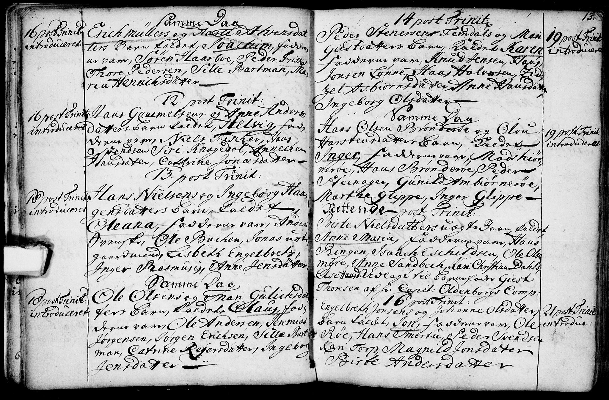 Glemmen prestekontor Kirkebøker, AV/SAO-A-10908/F/Fa/L0001: Parish register (official) no. 1, 1733-1759, p. 13