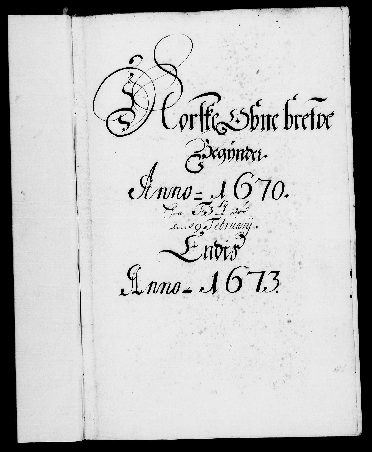 Danske Kanselli 1572-1799, RA/EA-3023/F/Fc/Fca/Fcaa/L0011: Norske registre (mikrofilm), 1670-1673
