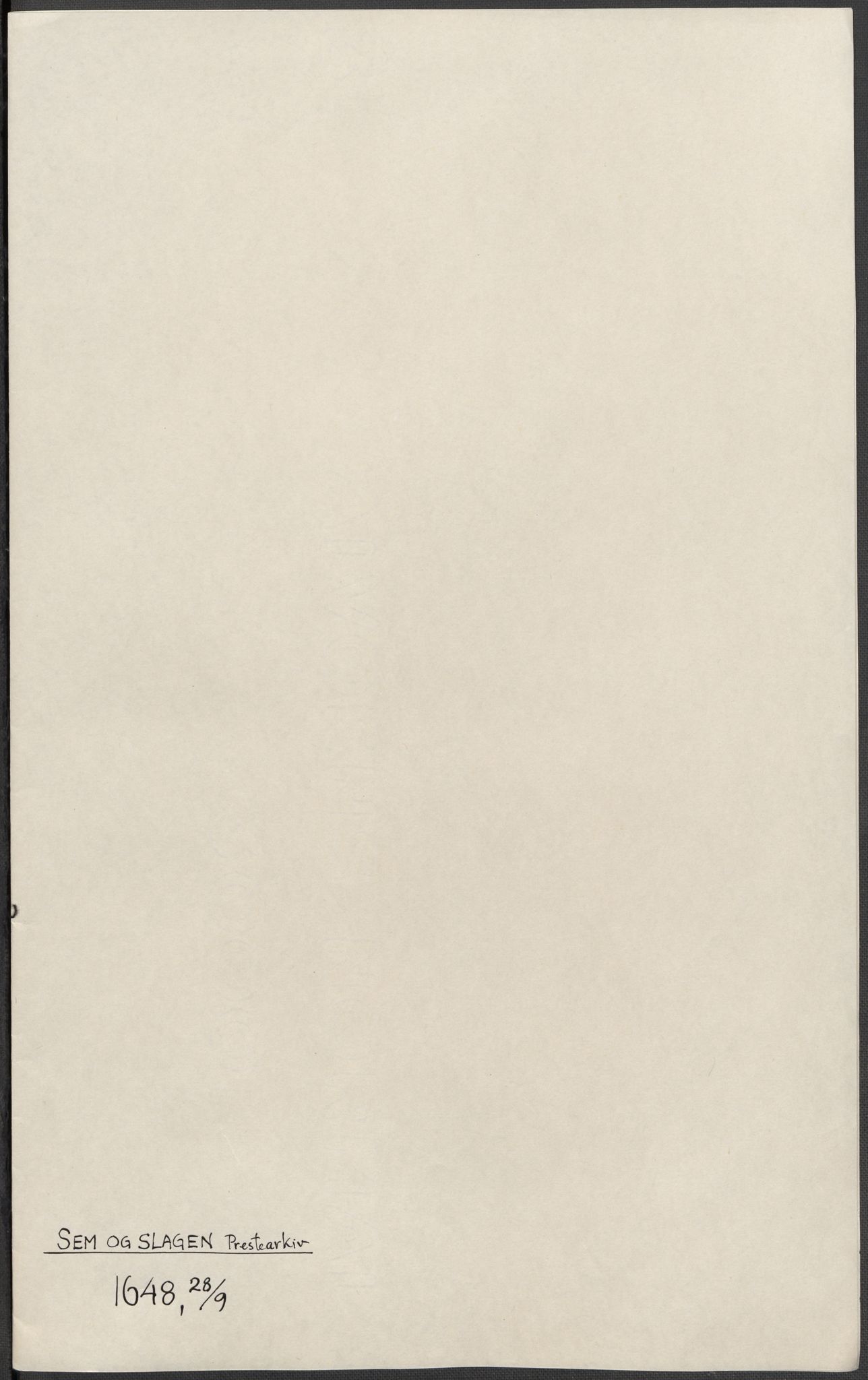 Riksarkivets diplomsamling, AV/RA-EA-5965/F15/L0024: Prestearkiv - Vestfold, 1619-1681, p. 114