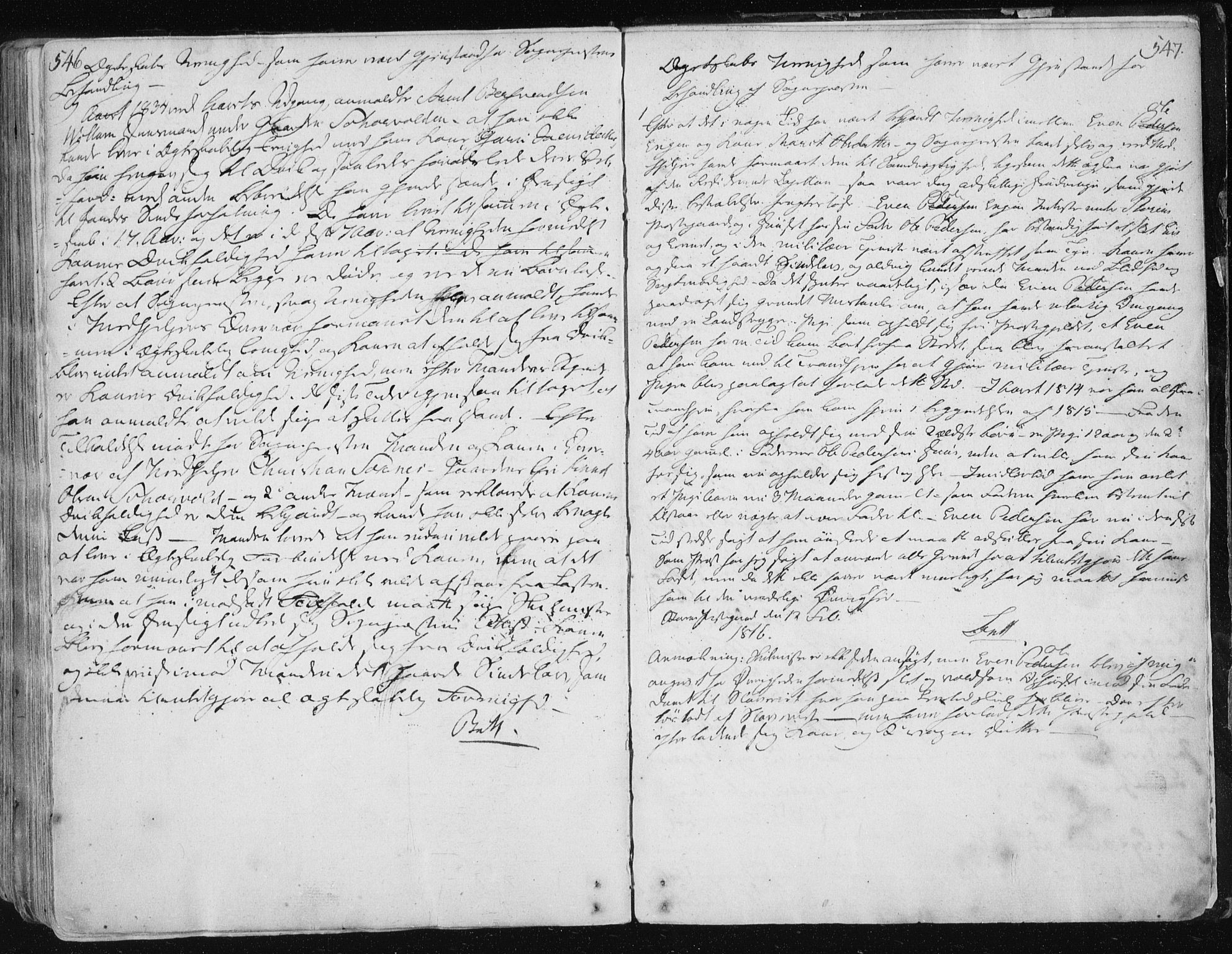 Ministerialprotokoller, klokkerbøker og fødselsregistre - Sør-Trøndelag, AV/SAT-A-1456/687/L0992: Parish register (official) no. 687A03 /1, 1788-1815, p. 546-547
