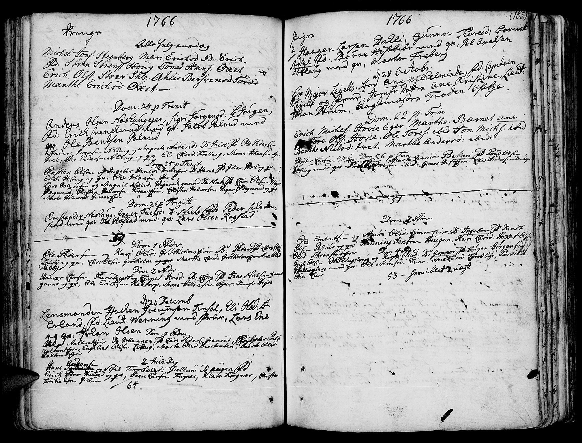 Vang prestekontor, Hedmark, AV/SAH-PREST-008/H/Ha/Haa/L0003: Parish register (official) no. 3, 1734-1809, p. 165