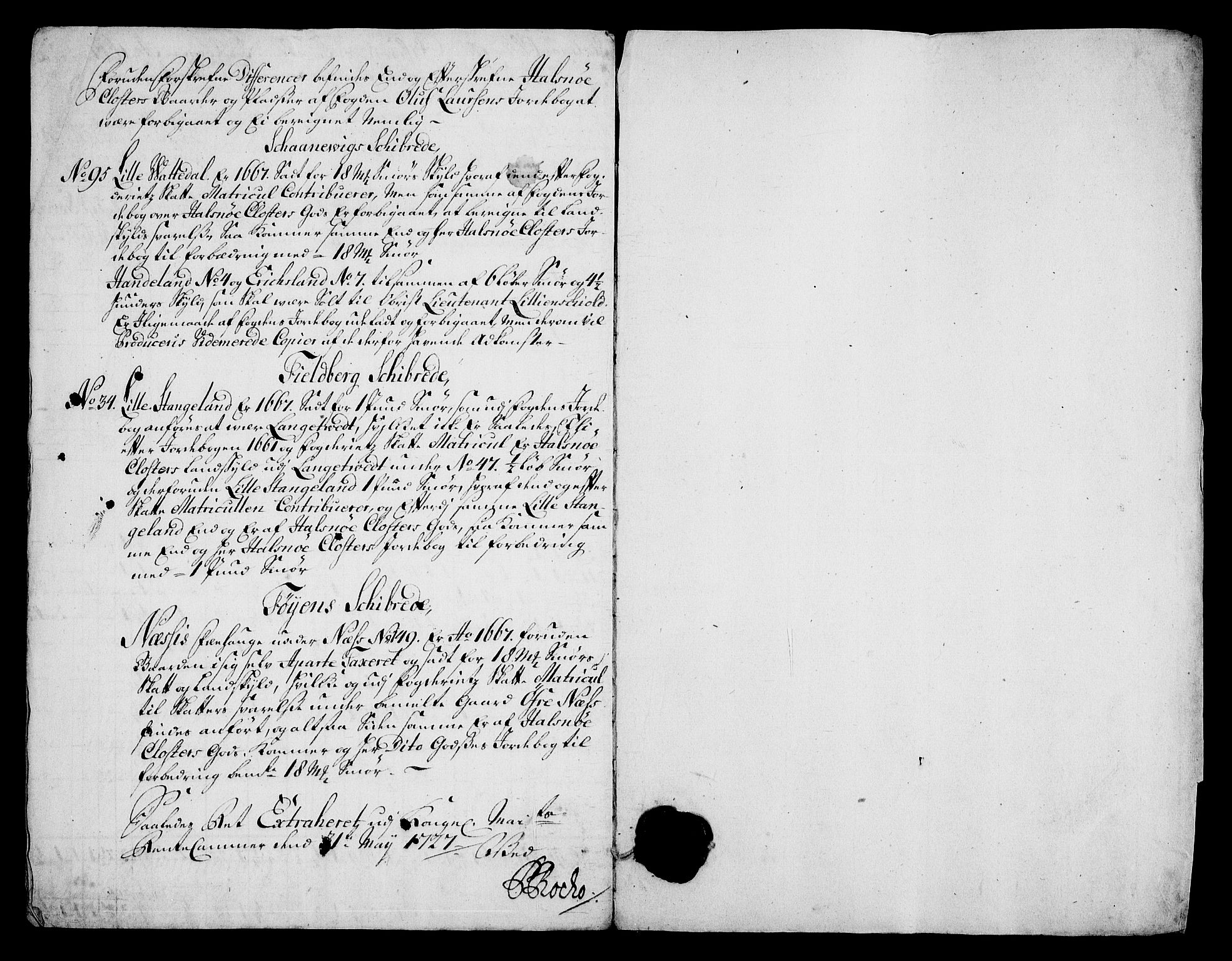 Rentekammeret inntil 1814, Realistisk ordnet avdeling, RA/EA-4070/On/L0005: [Jj 6]: Forskjellige dokumenter om Halsnøy klosters gods, 1697-1770, p. 375