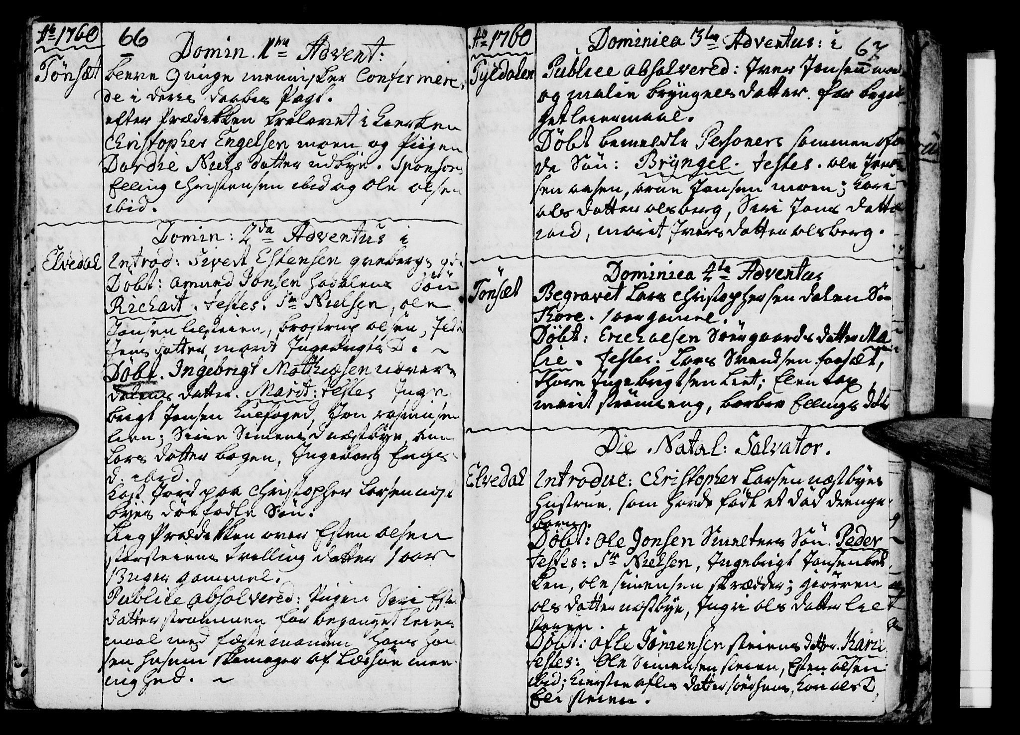 Tynset prestekontor, SAH/PREST-058/H/Ha/Haa/L0003: Parish register (official) no. 3, 1758-1762, p. 66-67