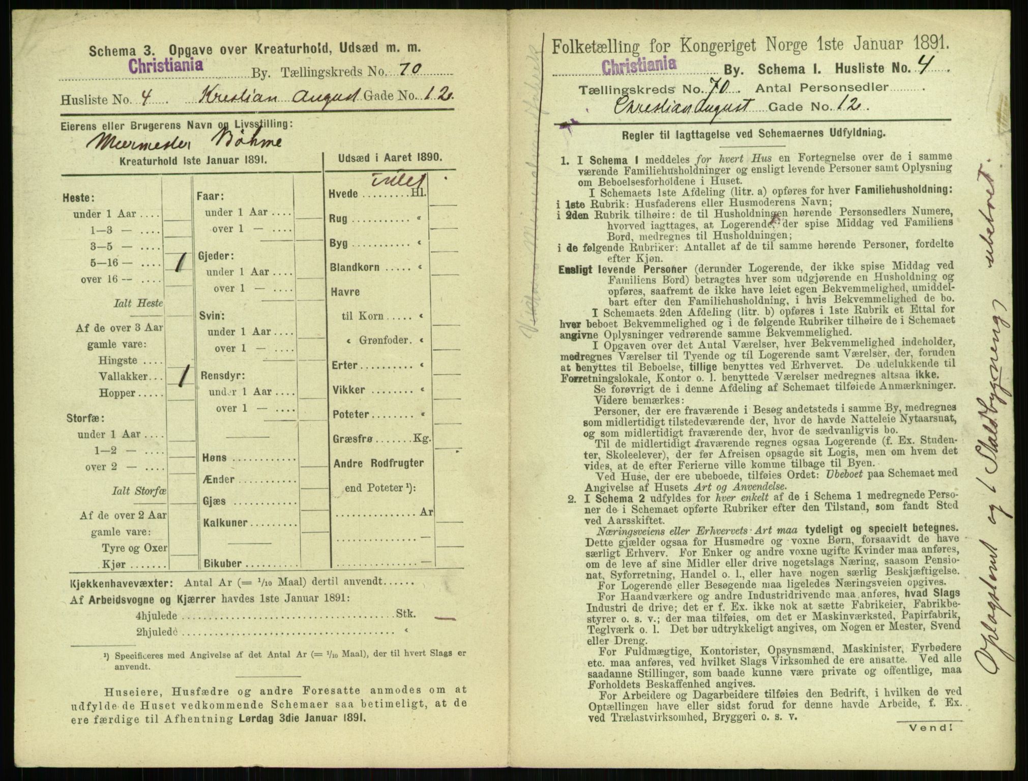 RA, 1891 census for 0301 Kristiania, 1891, p. 38501