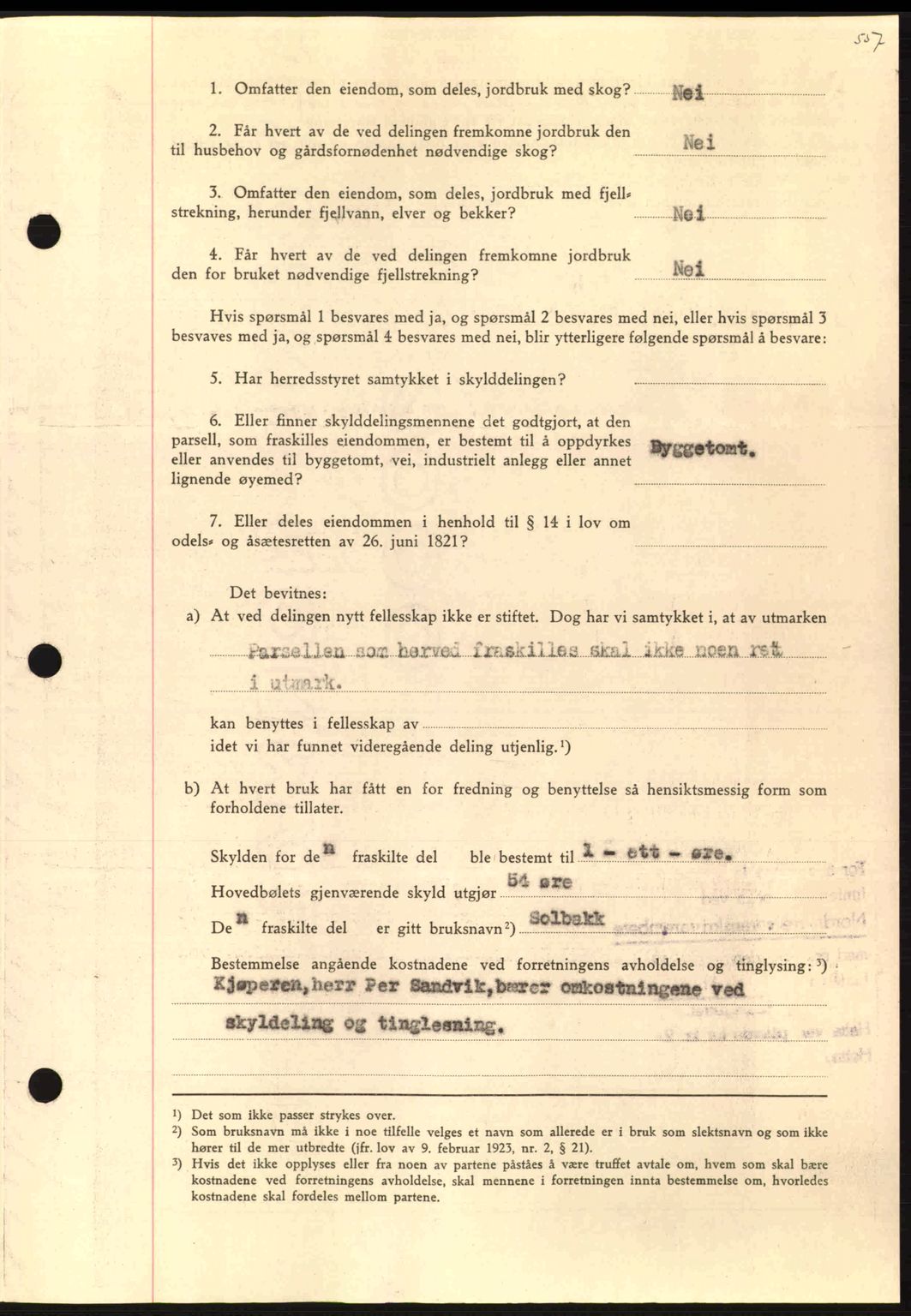 Nordmøre sorenskriveri, AV/SAT-A-4132/1/2/2Ca: Mortgage book no. A97, 1944-1944, Diary no: : 775/1944