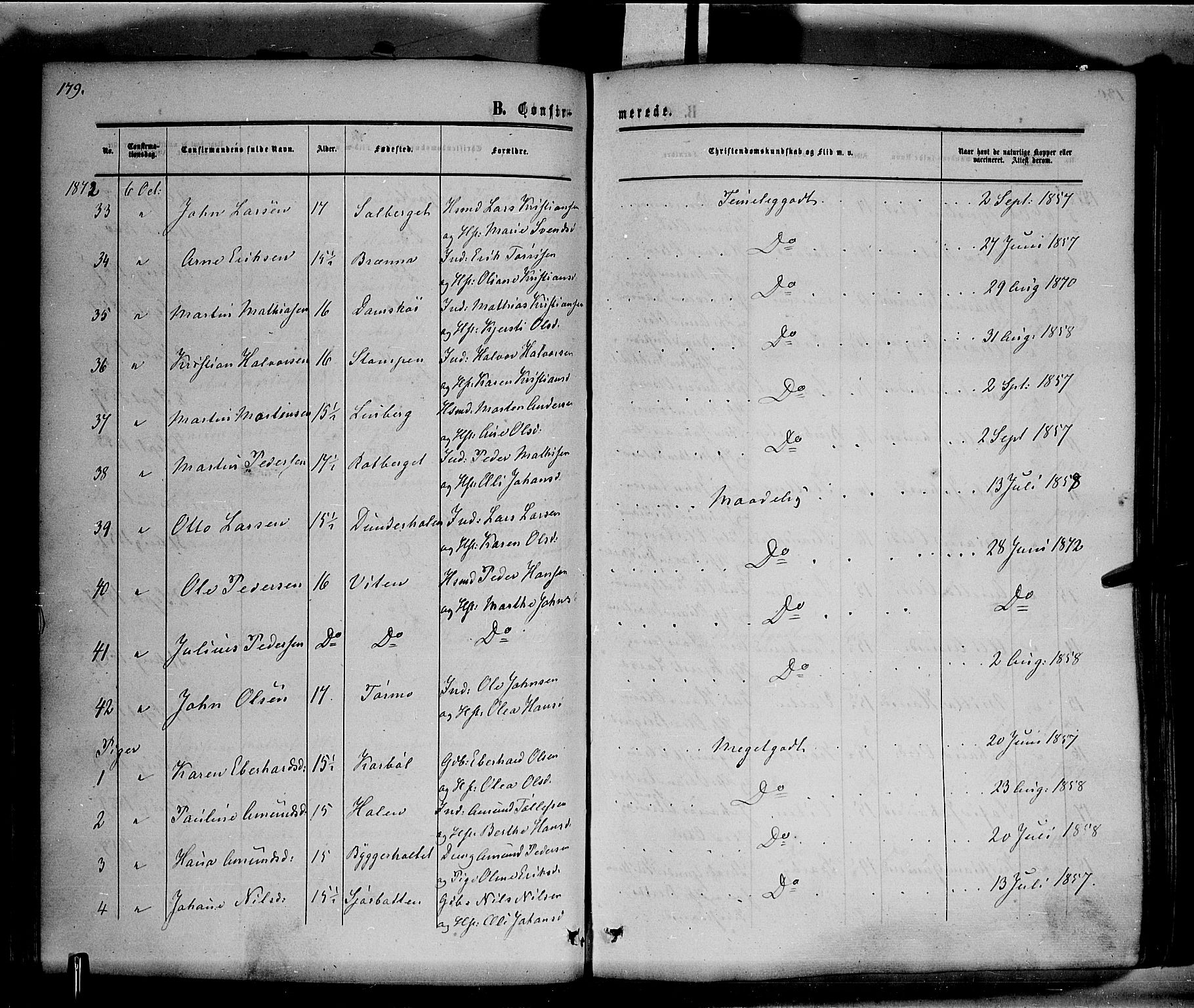 Hof prestekontor, AV/SAH-PREST-038/H/Ha/Haa/L0009: Parish register (official) no. 9, 1862-1877, p. 180