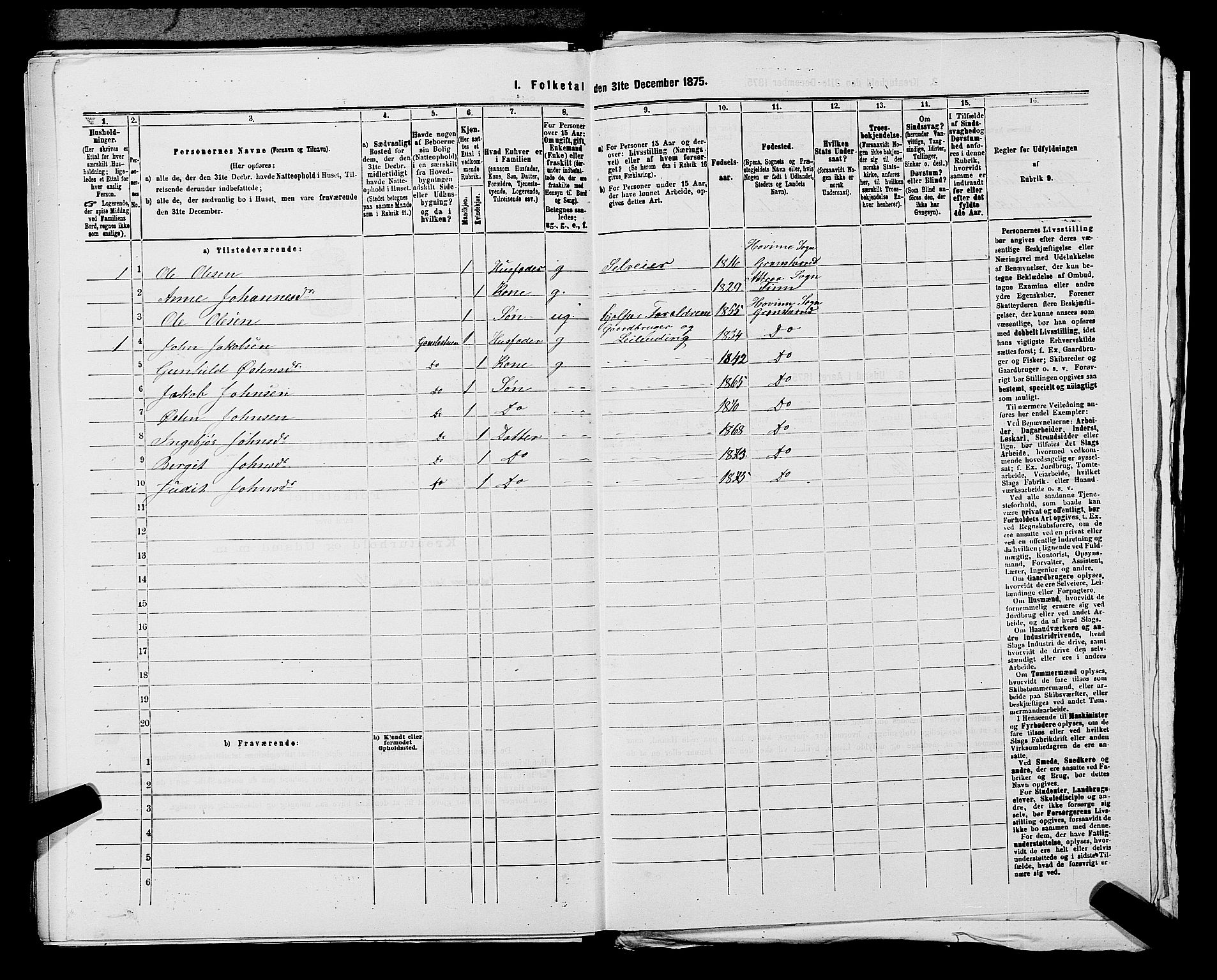 SAKO, 1875 census for 0824P Gransherad, 1875, p. 792