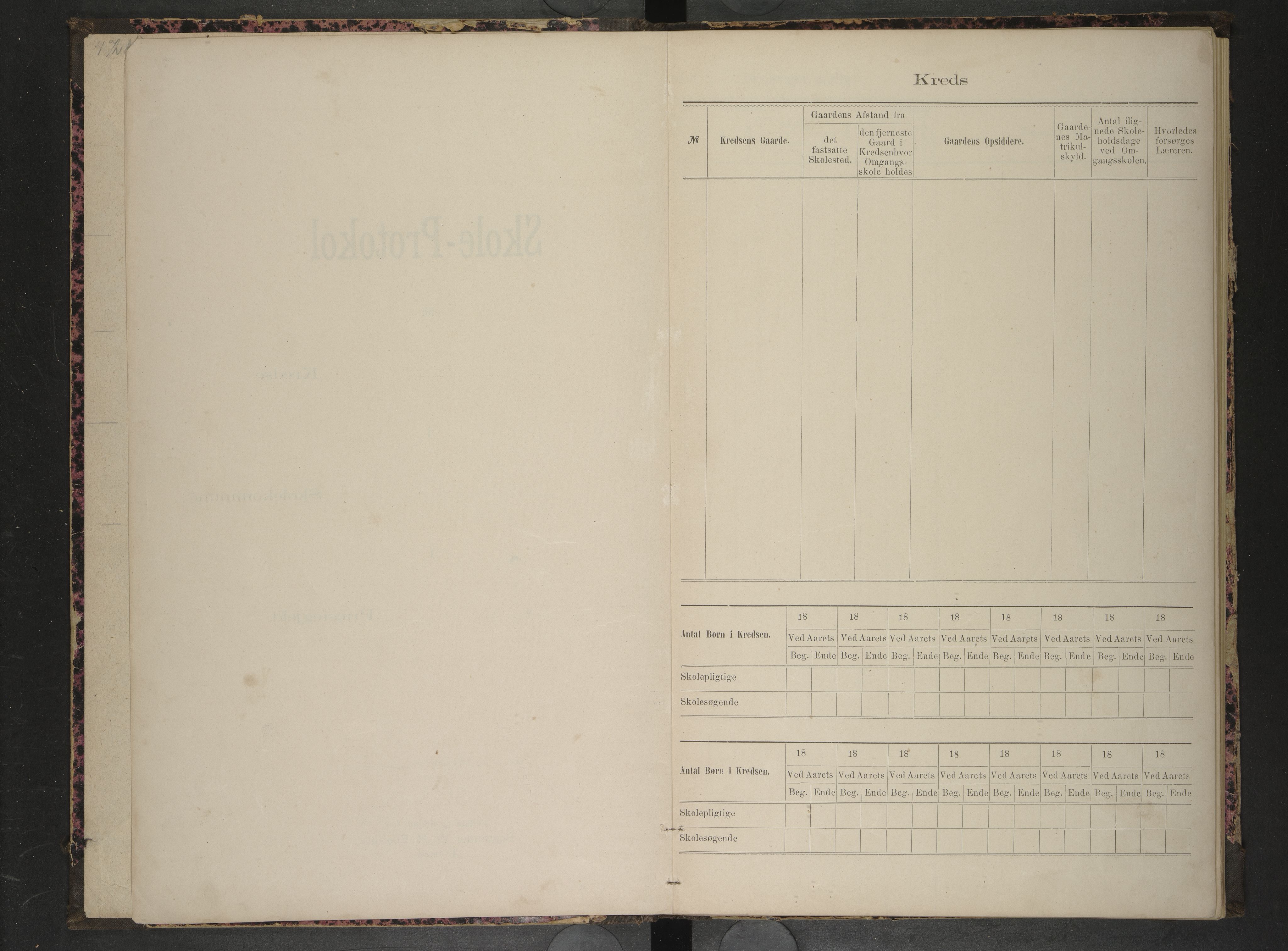 Hadsel kommune. Stokmarknes og Lekang Skolekretser, AIN/K-18660.510.39/F/L0005: Skoleprotokoll for Lekang og Stokmarknes, 1891-1895