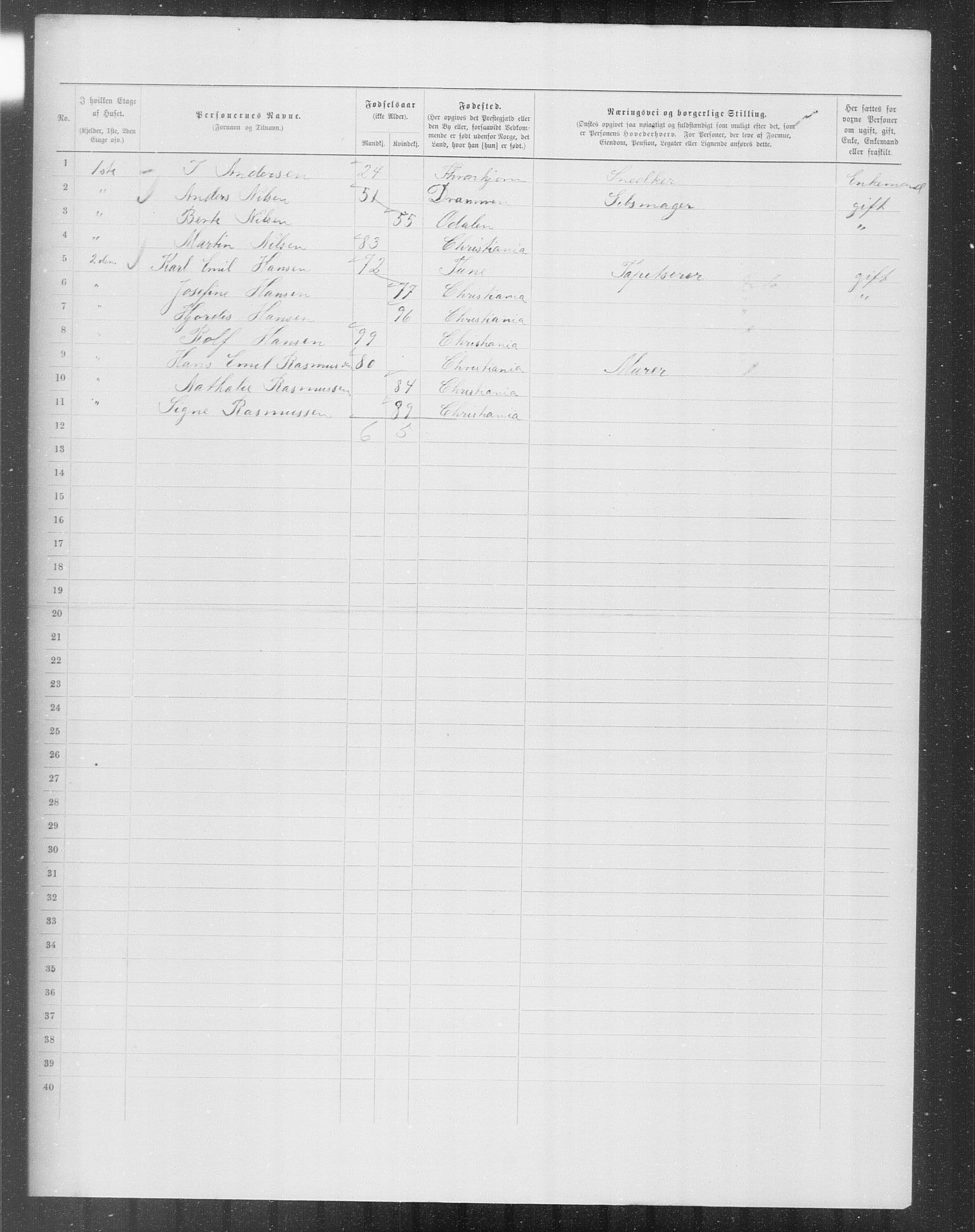 OBA, Municipal Census 1899 for Kristiania, 1899, p. 8440