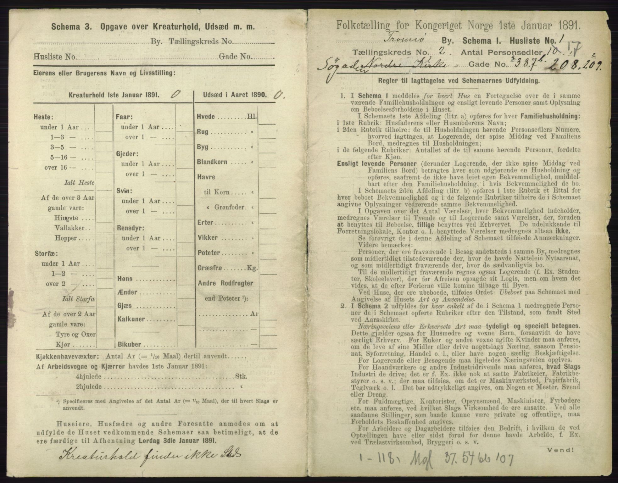 RA, 1891 census for 1902 Tromsø, 1891, p. 1581