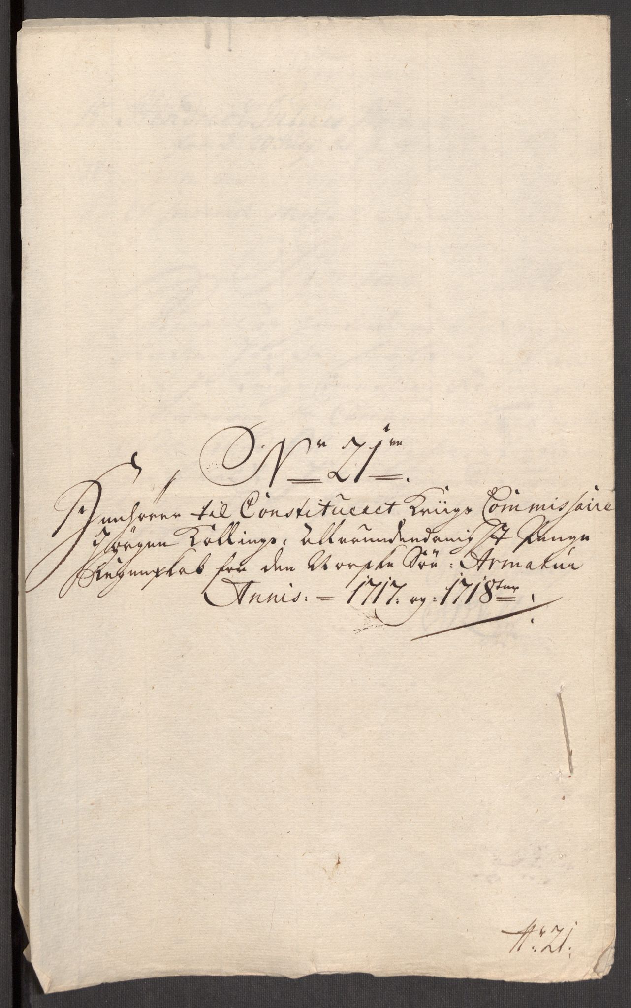 Kommanderende general (KG I) med Det norske krigsdirektorium, RA/EA-5419/E/Eb/L0001: Ruller over noen kompanier som tjenestegjorde på flåten, 1712-1721, p. 574