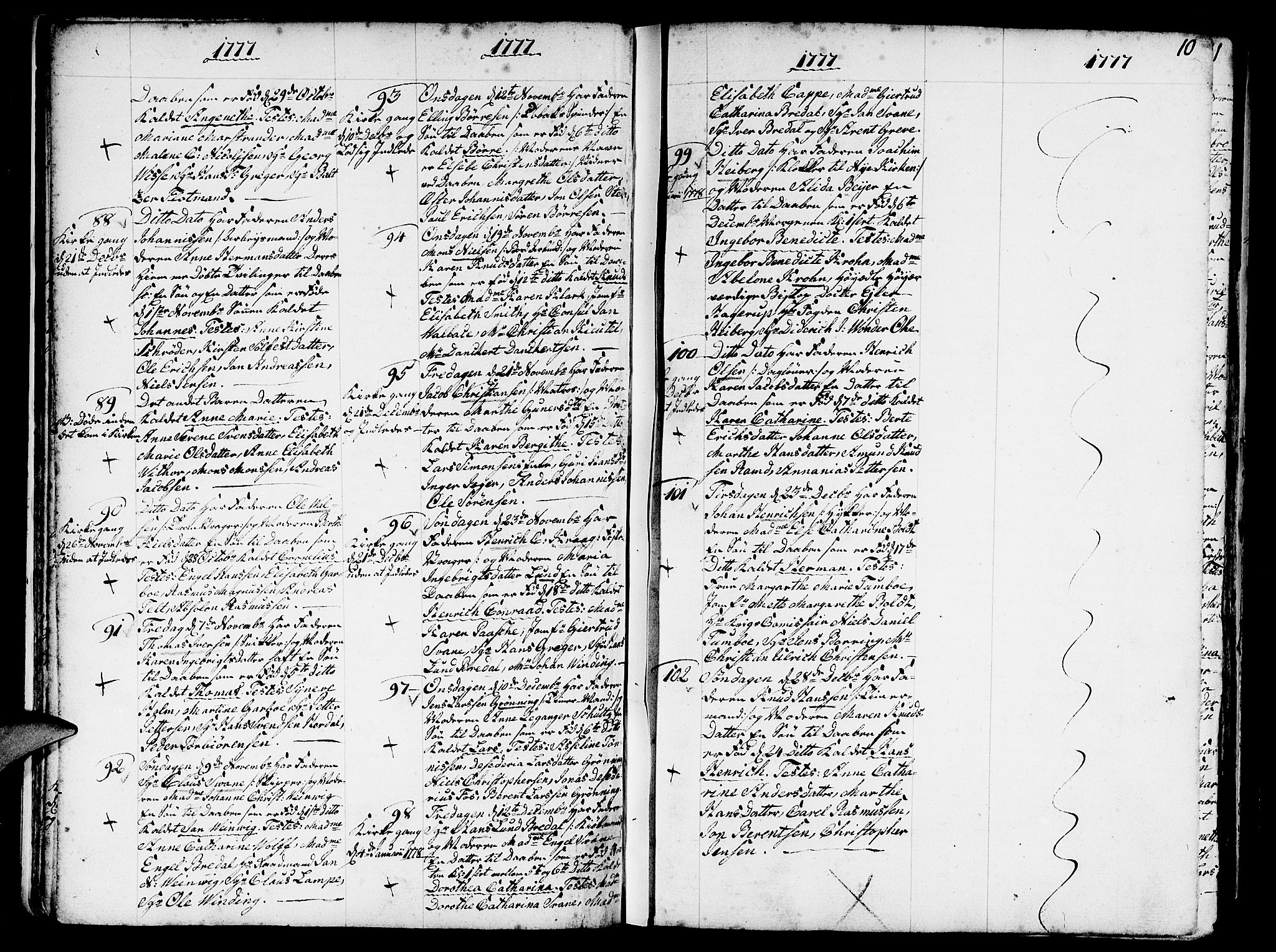 Nykirken Sokneprestembete, SAB/A-77101/H/Haa/L0005: Parish register (official) no. A 5, 1775-1808, p. 10