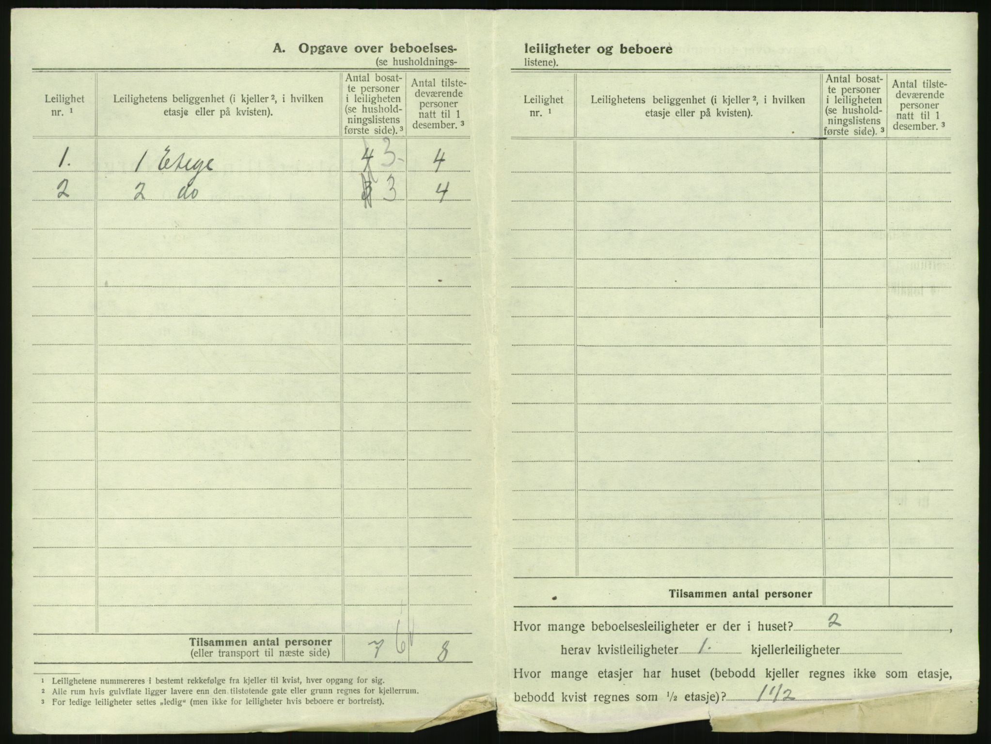 SAK, 1920 census for Flekkefjord, 1920, p. 35