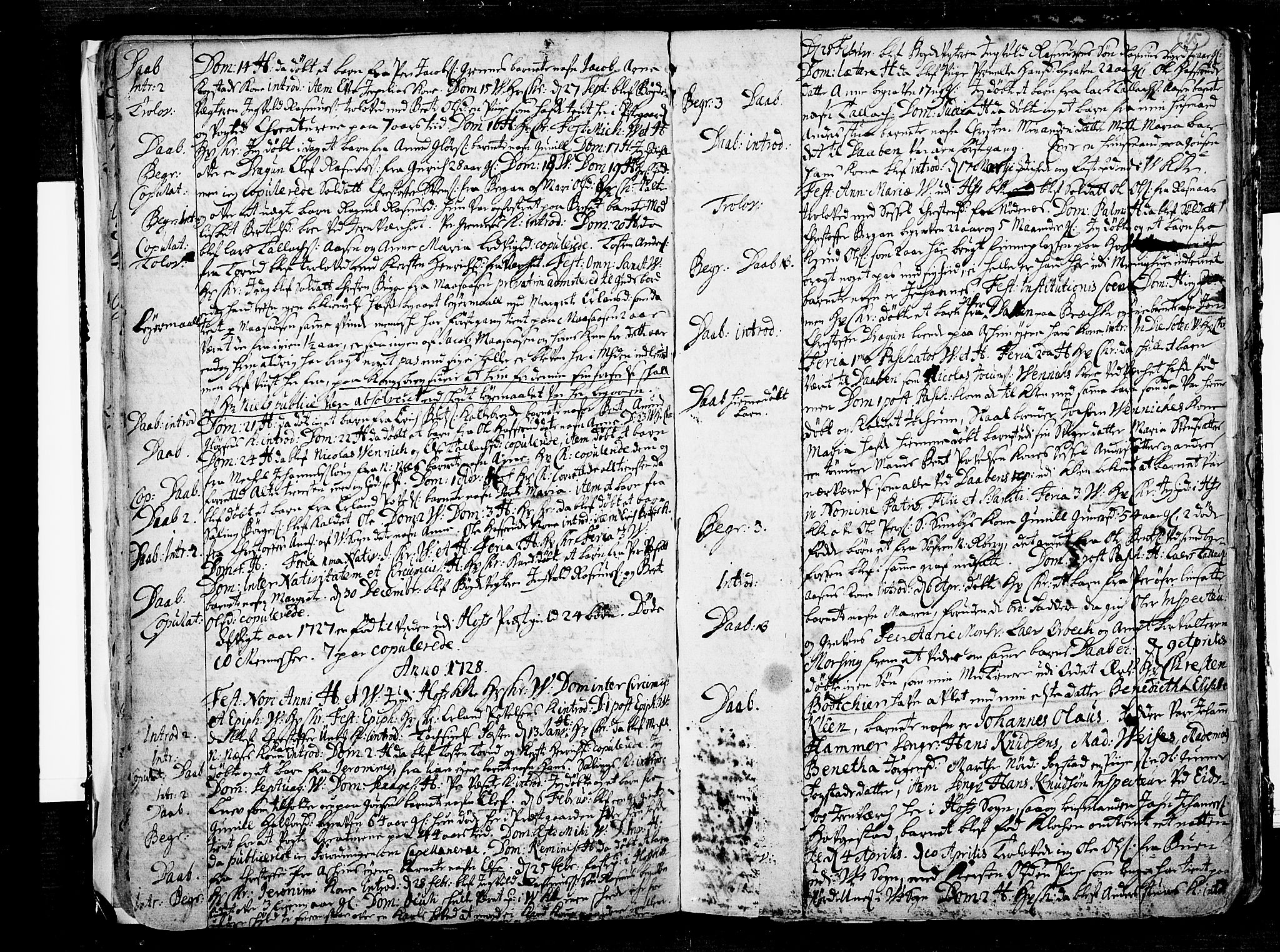 Hof kirkebøker, AV/SAKO-A-64/F/Fa/L0001: Parish register (official) no. I 1, 1704-1745, p. 25