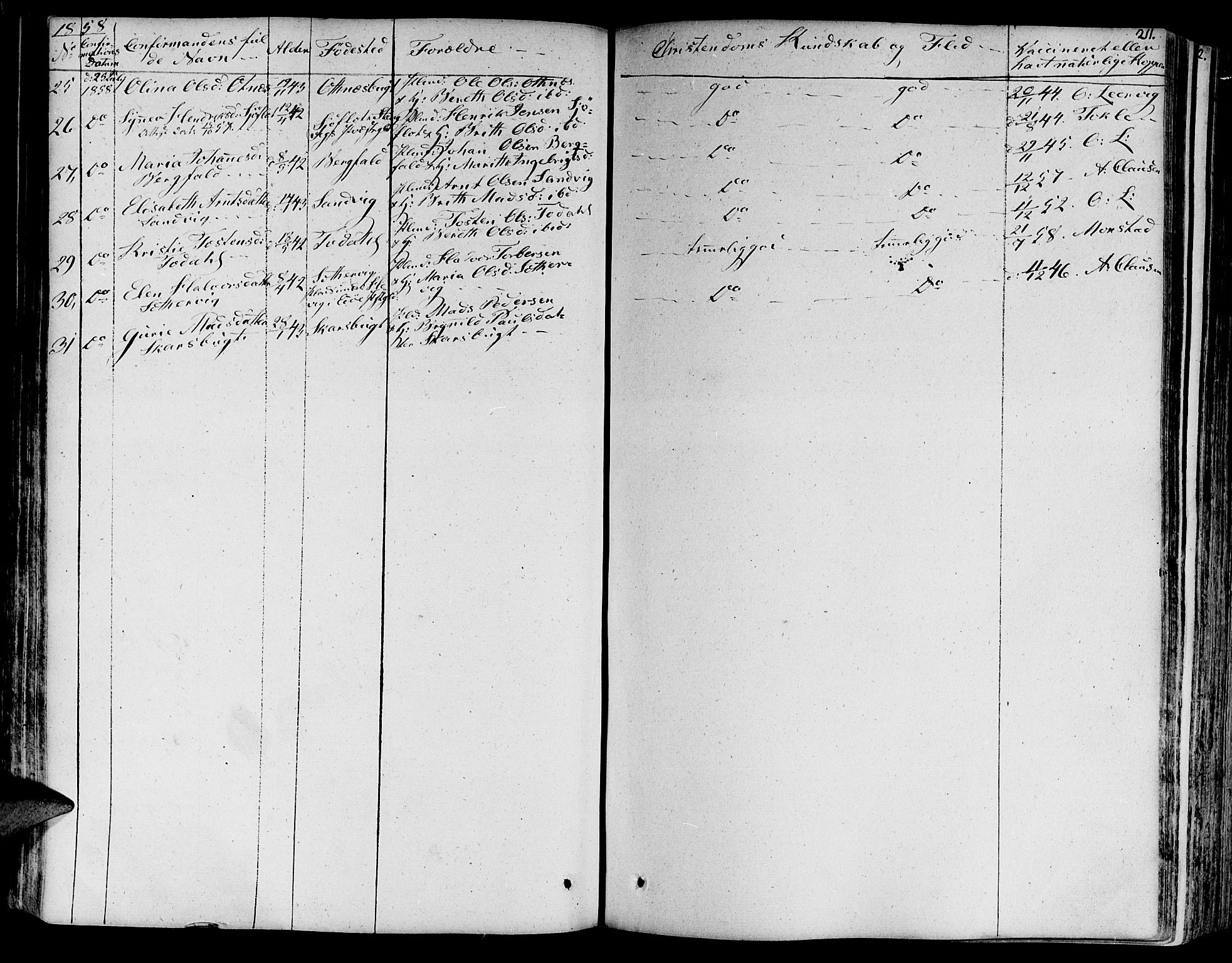 Ministerialprotokoller, klokkerbøker og fødselsregistre - Møre og Romsdal, AV/SAT-A-1454/578/L0904: Parish register (official) no. 578A03, 1836-1858, p. 211