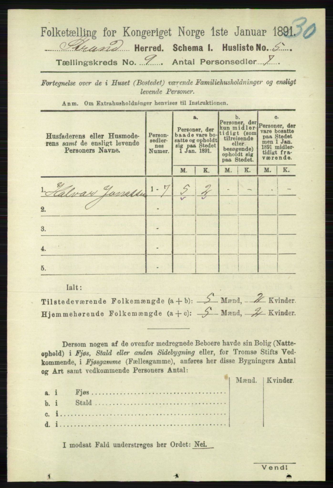 RA, 1891 census for 1130 Strand, 1891, p. 2615