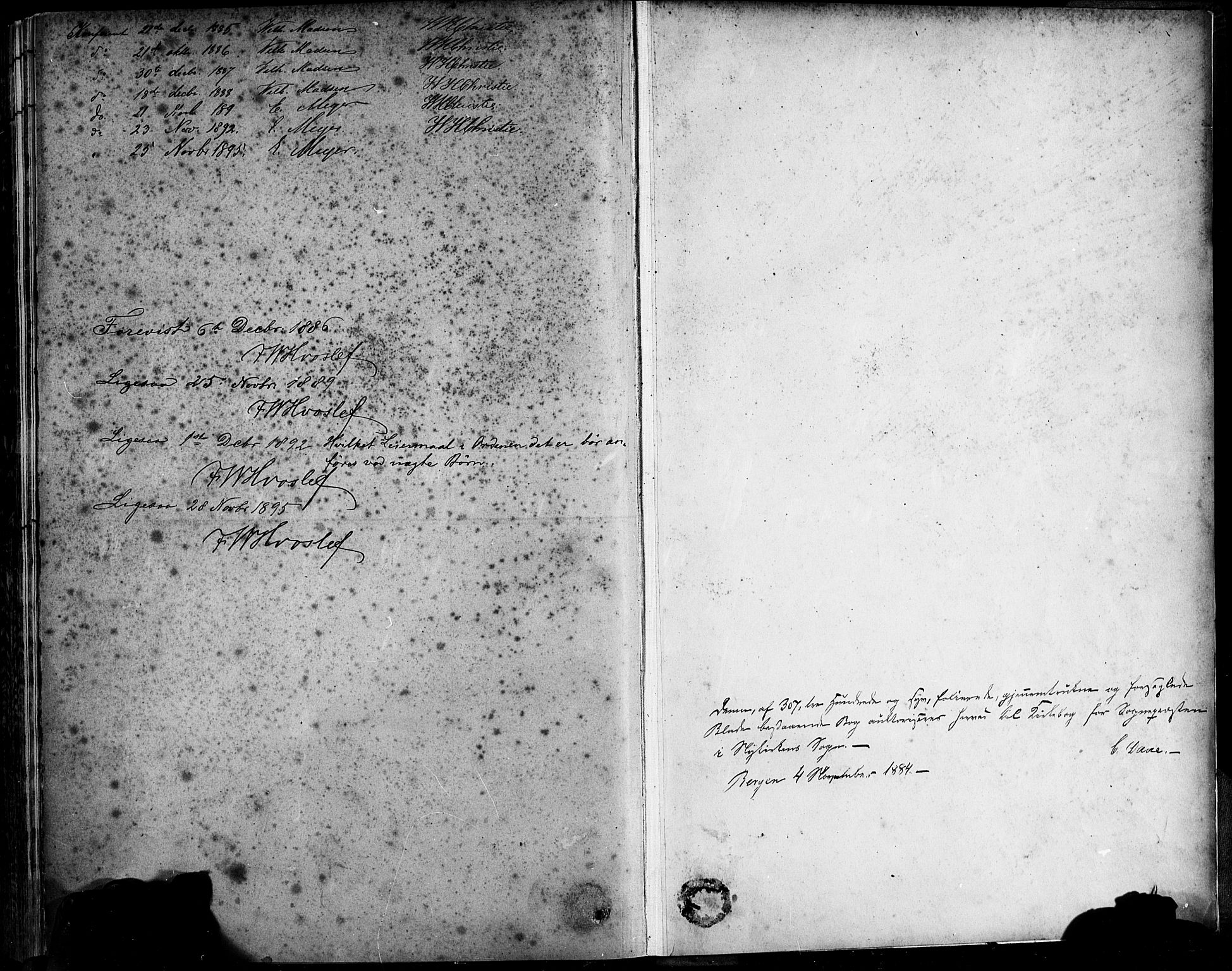 Nykirken Sokneprestembete, SAB/A-77101/H/Haa: Parish register (official) no. B 5, 1885-1894