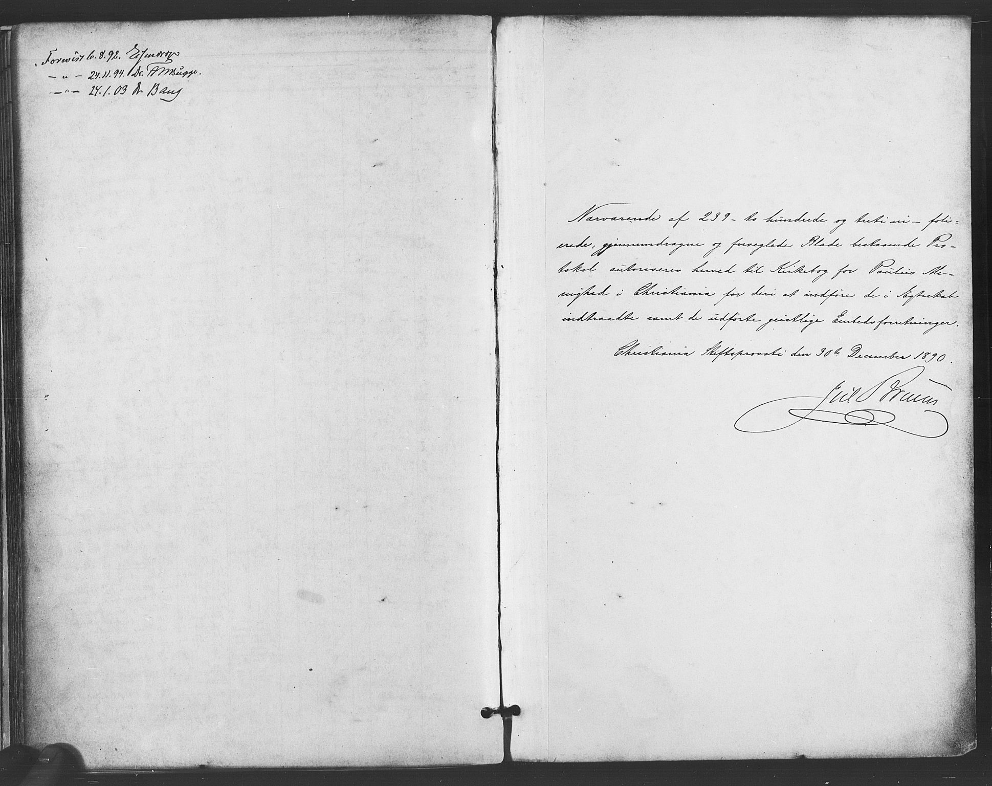 Paulus prestekontor Kirkebøker, SAO/A-10871/F/Fa/L0009: Parish register (official) no. 9, 1891-1901