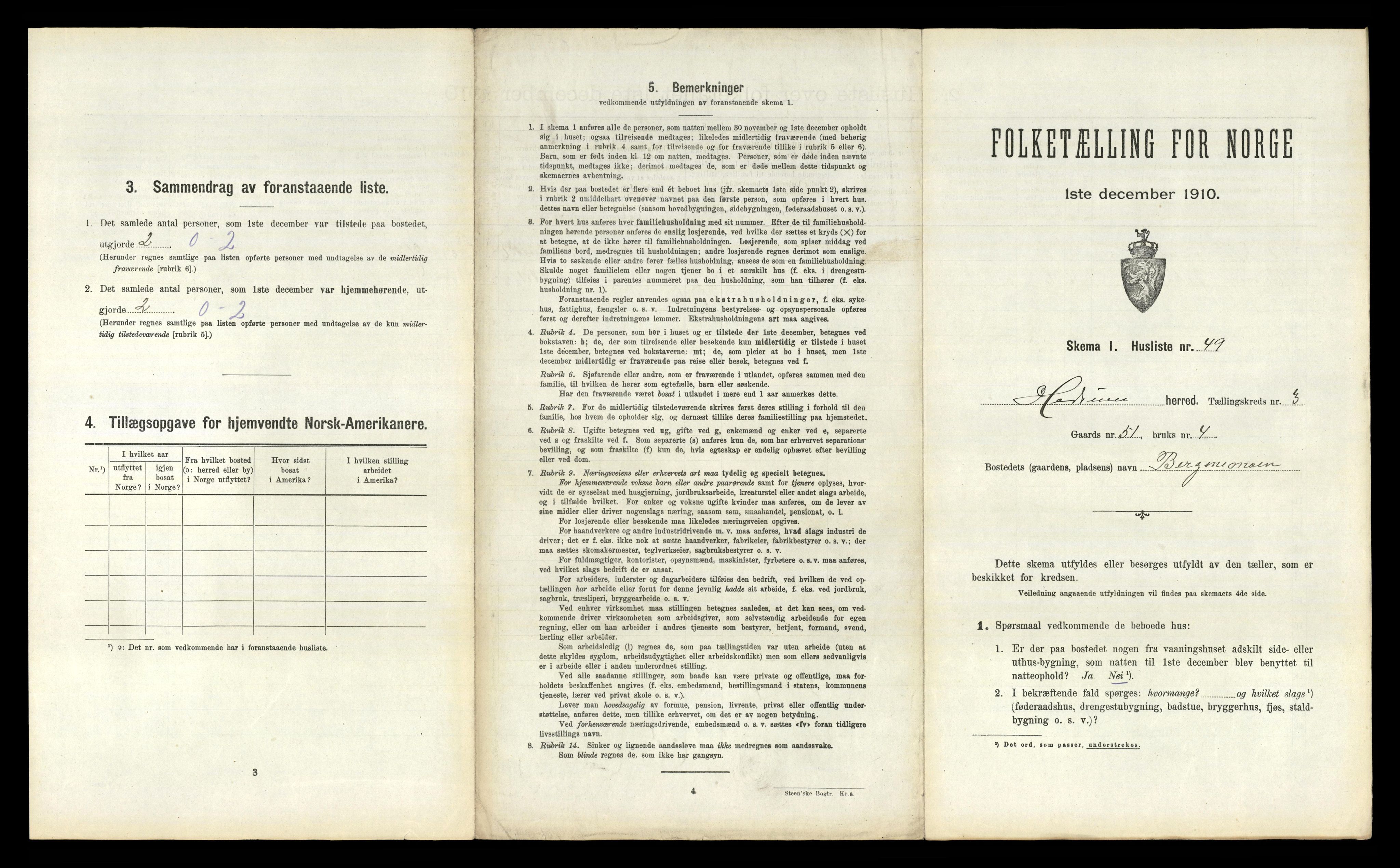 RA, 1910 census for Hedrum, 1910, p. 518