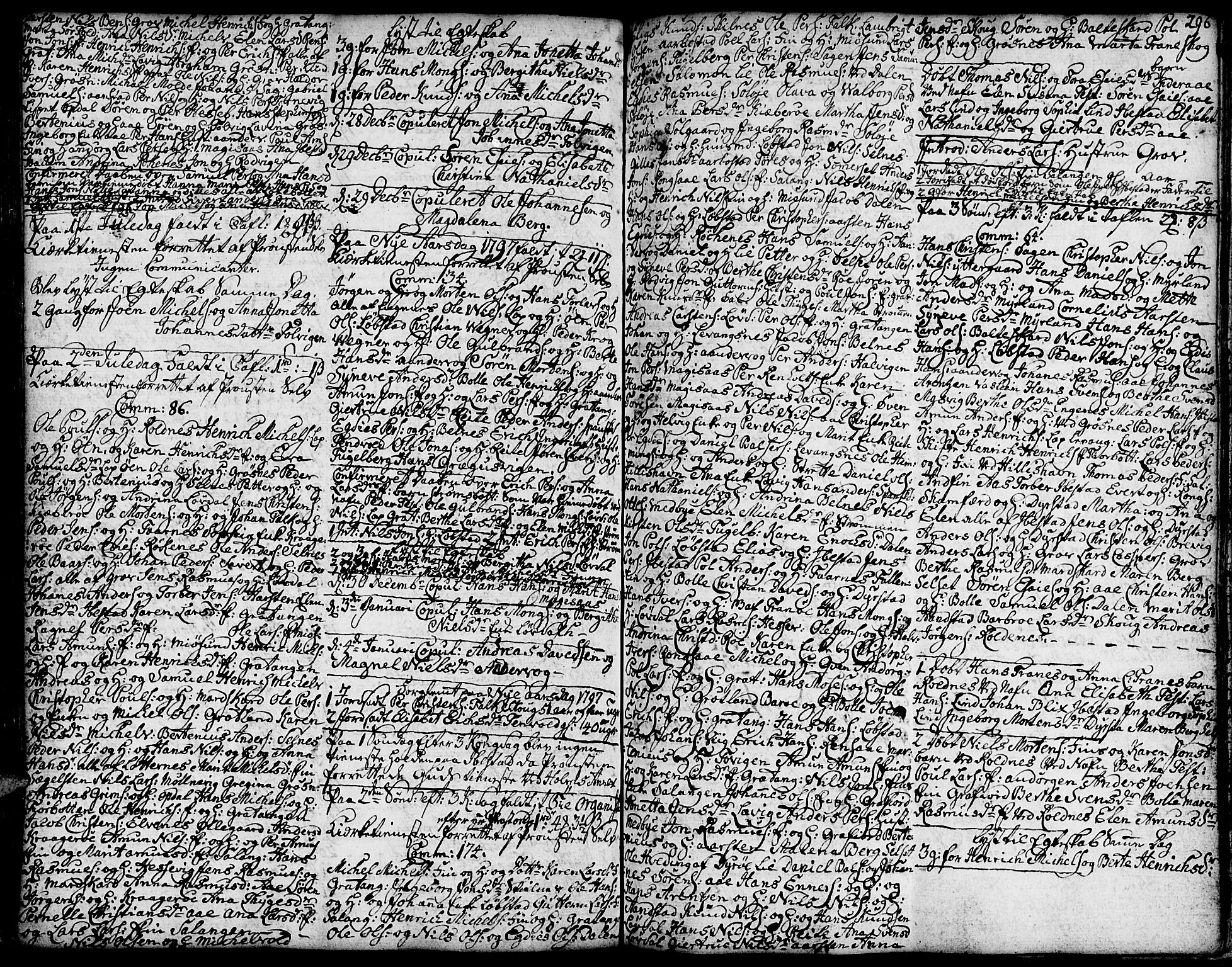 Ibestad sokneprestembete, SATØ/S-0077/H/Ha/Hab/L0001klokker: Parish register (copy) no. 1, 1776-1808, p. 295-296
