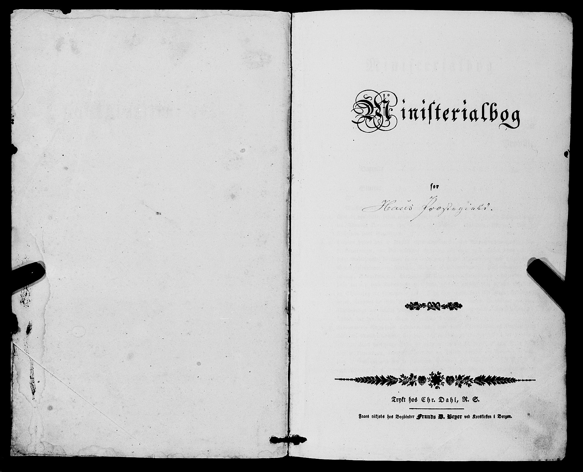 Haus sokneprestembete, SAB/A-75601/H/Haa: Parish register (official) no. A 15, 1838-1847, p. 1