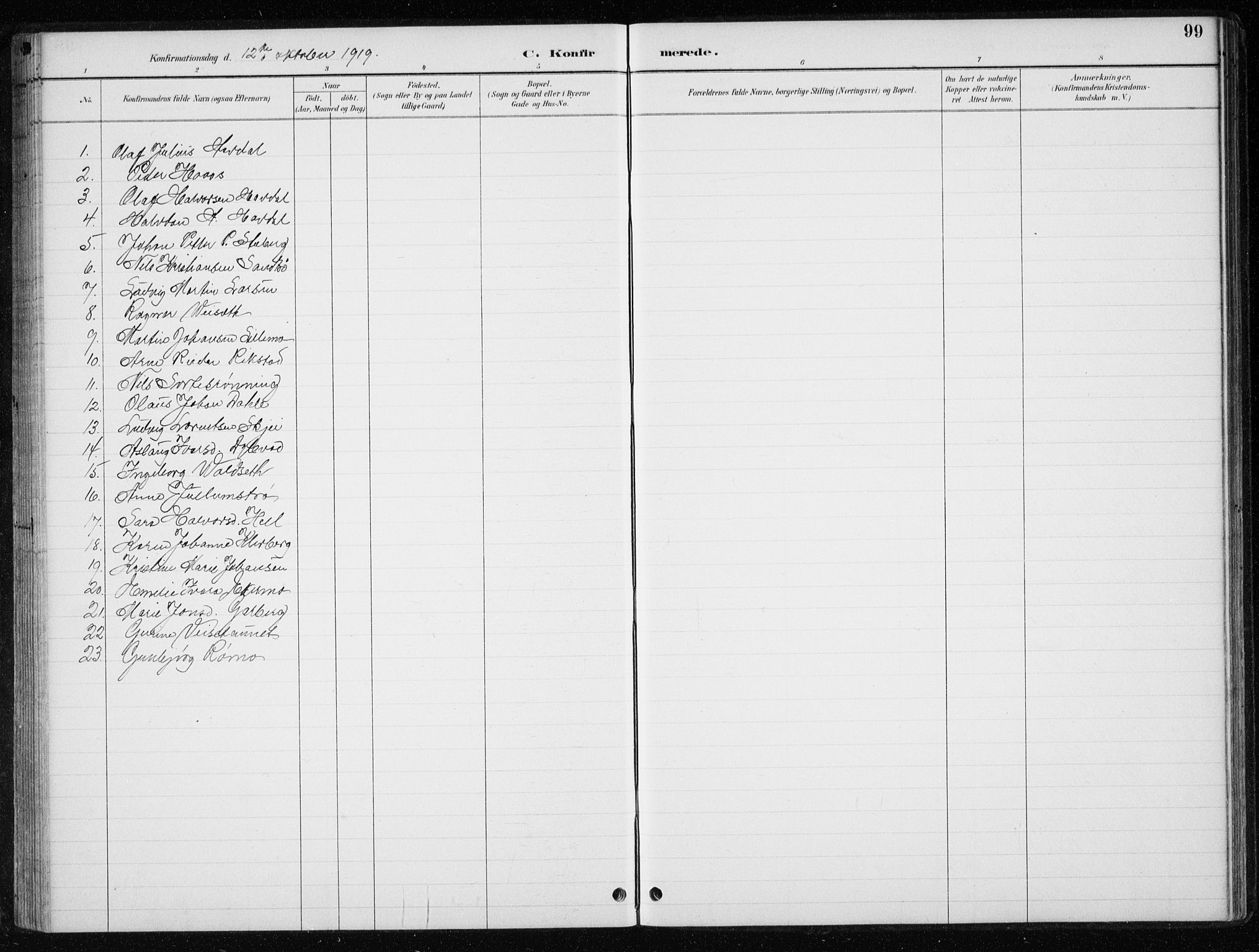 Ministerialprotokoller, klokkerbøker og fødselsregistre - Nord-Trøndelag, SAT/A-1458/710/L0096: Parish register (copy) no. 710C01, 1892-1925, p. 99
