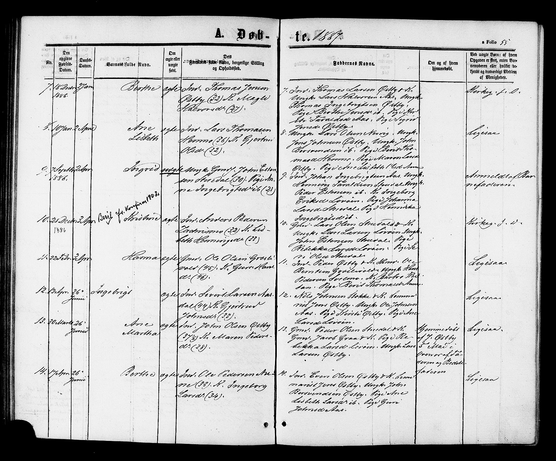 Ministerialprotokoller, klokkerbøker og fødselsregistre - Sør-Trøndelag, SAT/A-1456/698/L1163: Parish register (official) no. 698A01, 1862-1887, p. 55