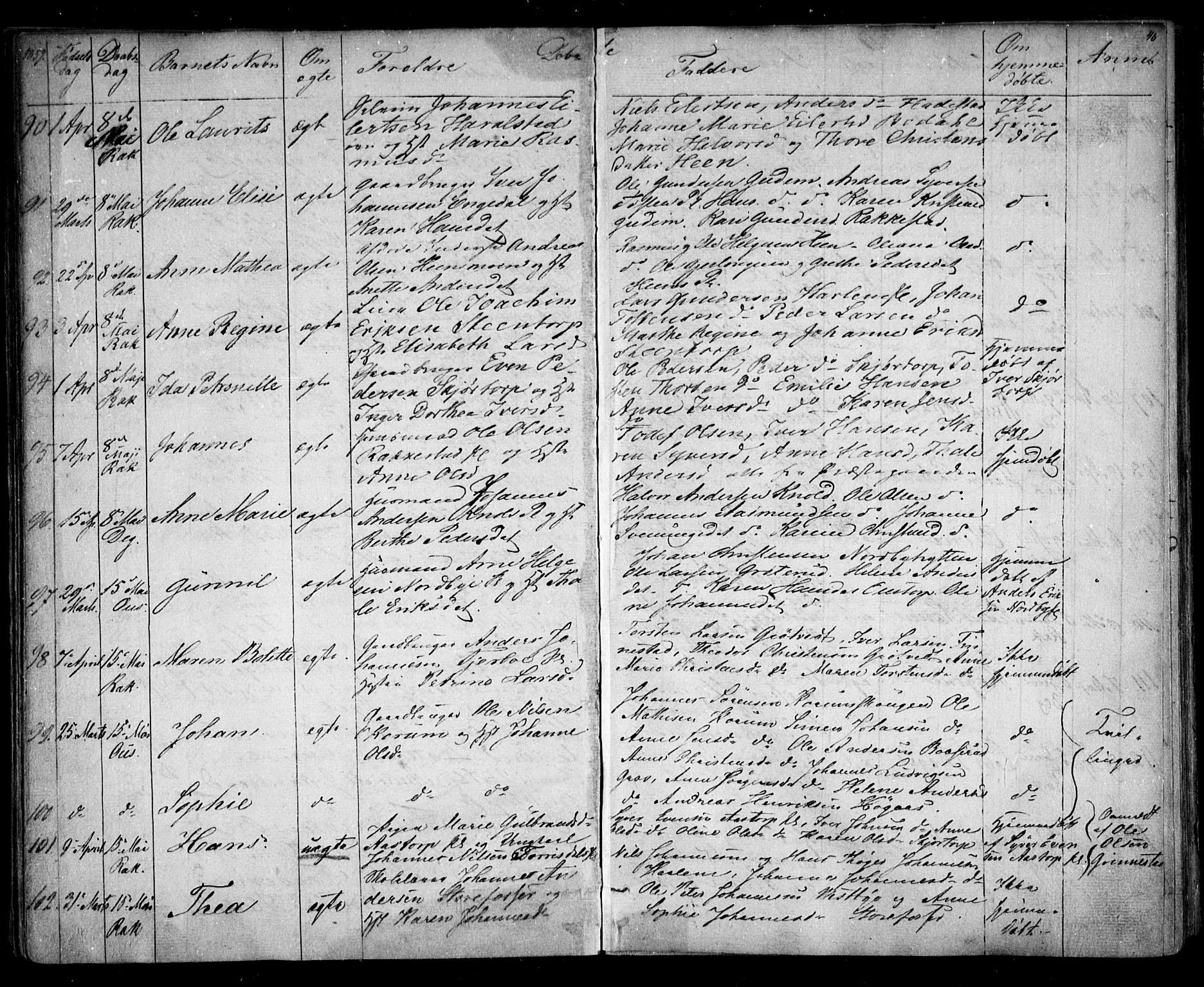 Rakkestad prestekontor Kirkebøker, AV/SAO-A-2008/F/Fa/L0010: Parish register (official) no. I 10, 1857-1861, p. 46