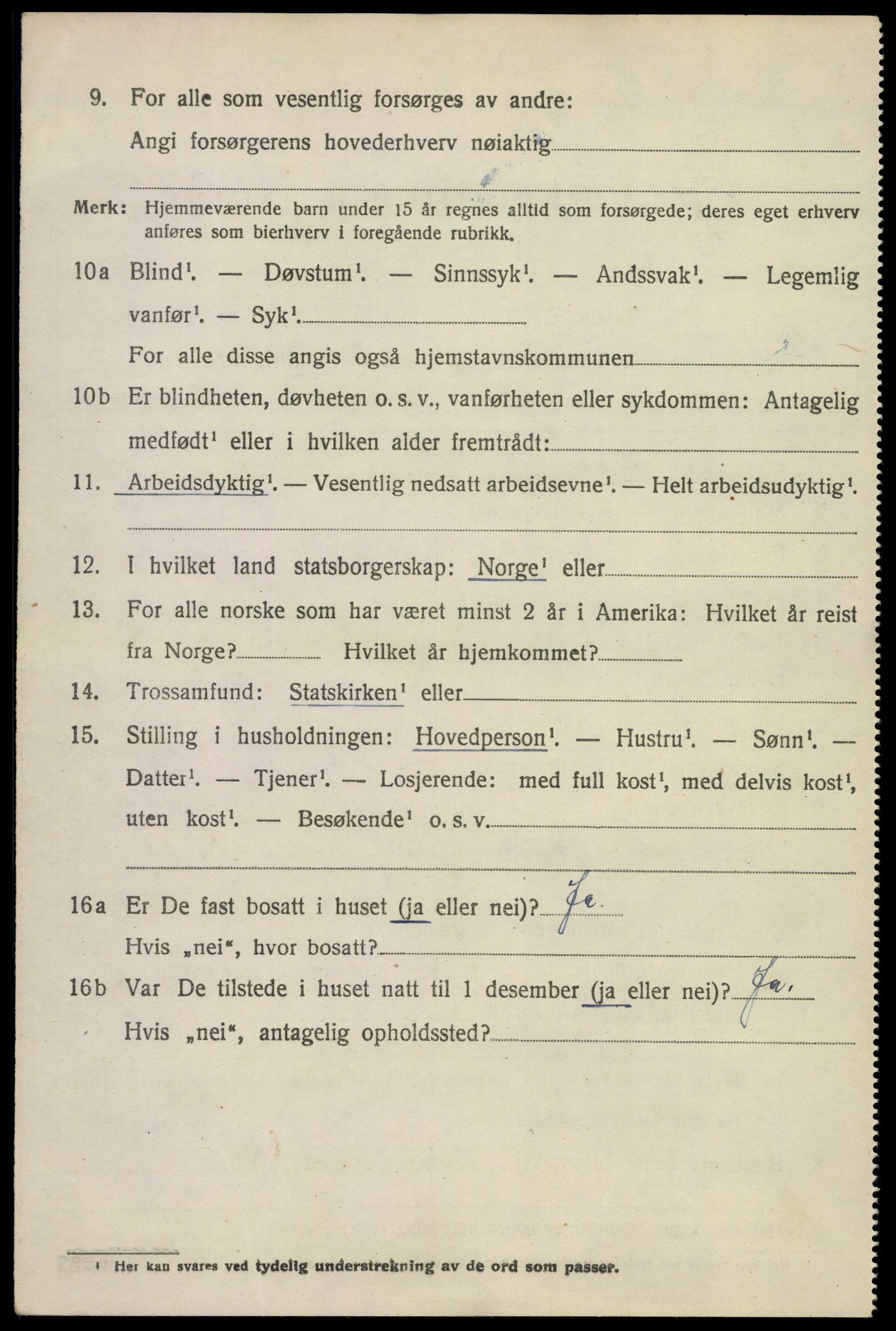 SAKO, 1920 census for Lardal, 1920, p. 2536